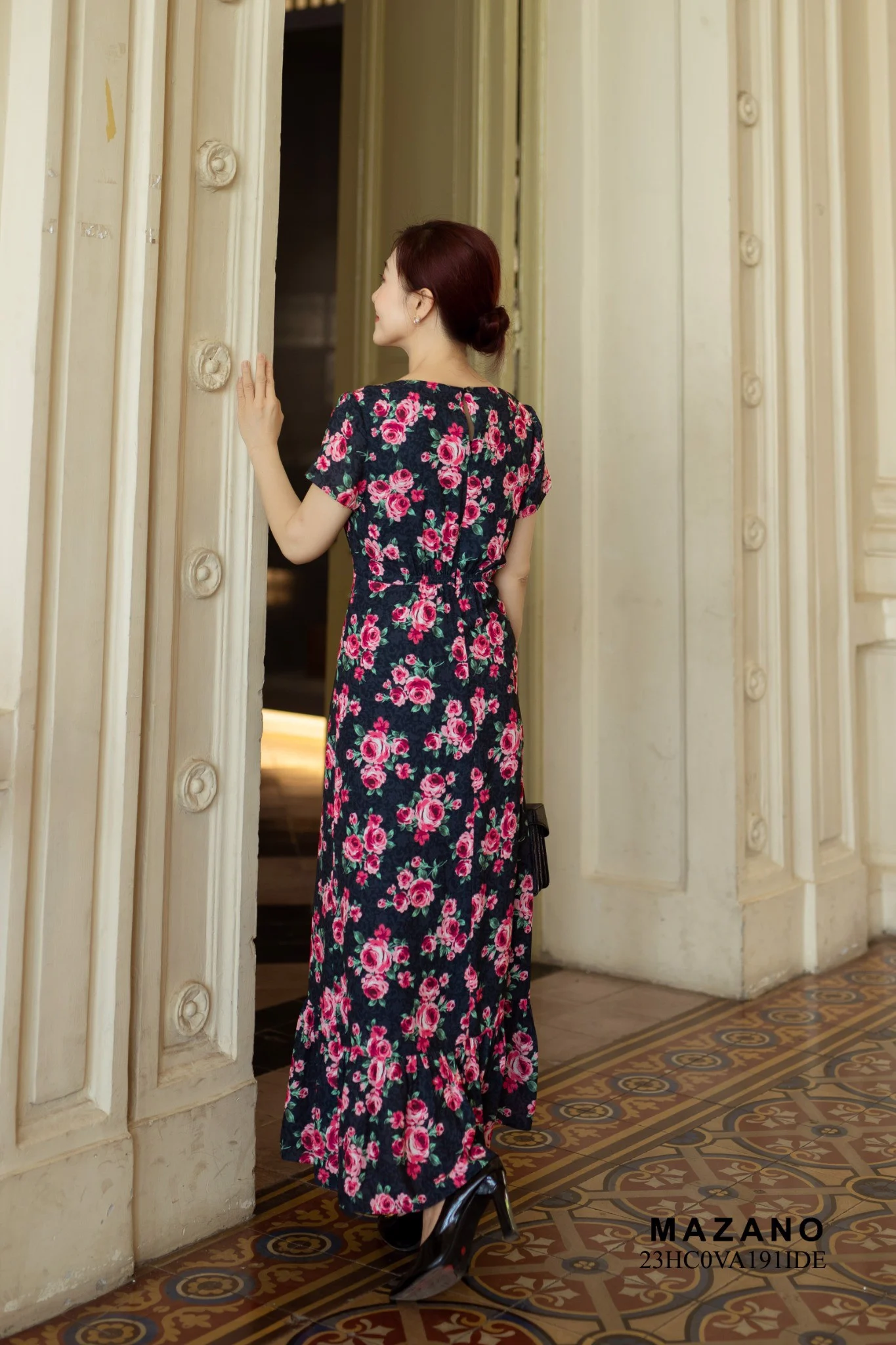 Đầm eo cao chân nhún bèo_thumbnail_5