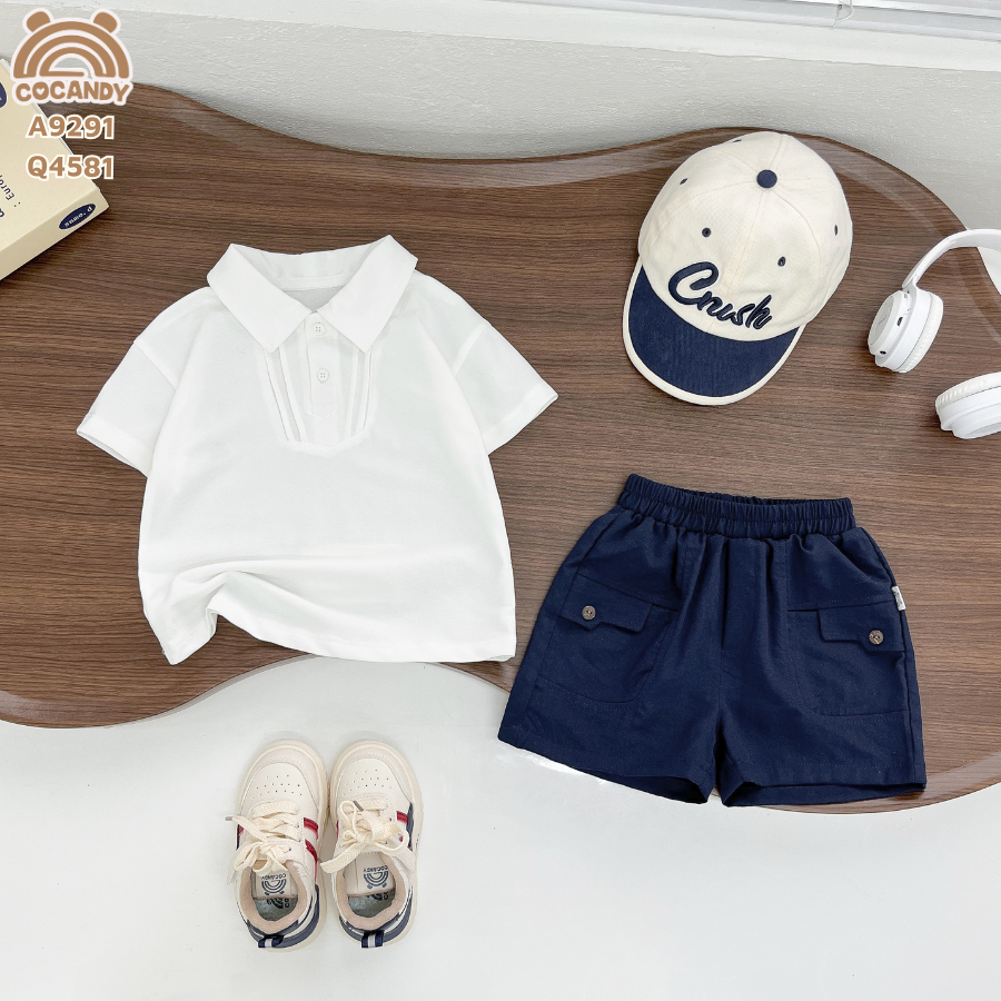 Quần cộc xước XANH can túi ốp kiểu 2 bên_thumbnail_2