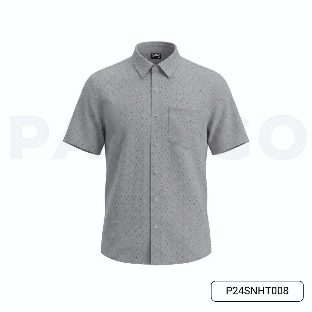 Áo sơ mi nam trung niên PAPAGO vải xô đũi tay ngắn lai ngang in họa tiết - P24SNHT008_thumbnail_8