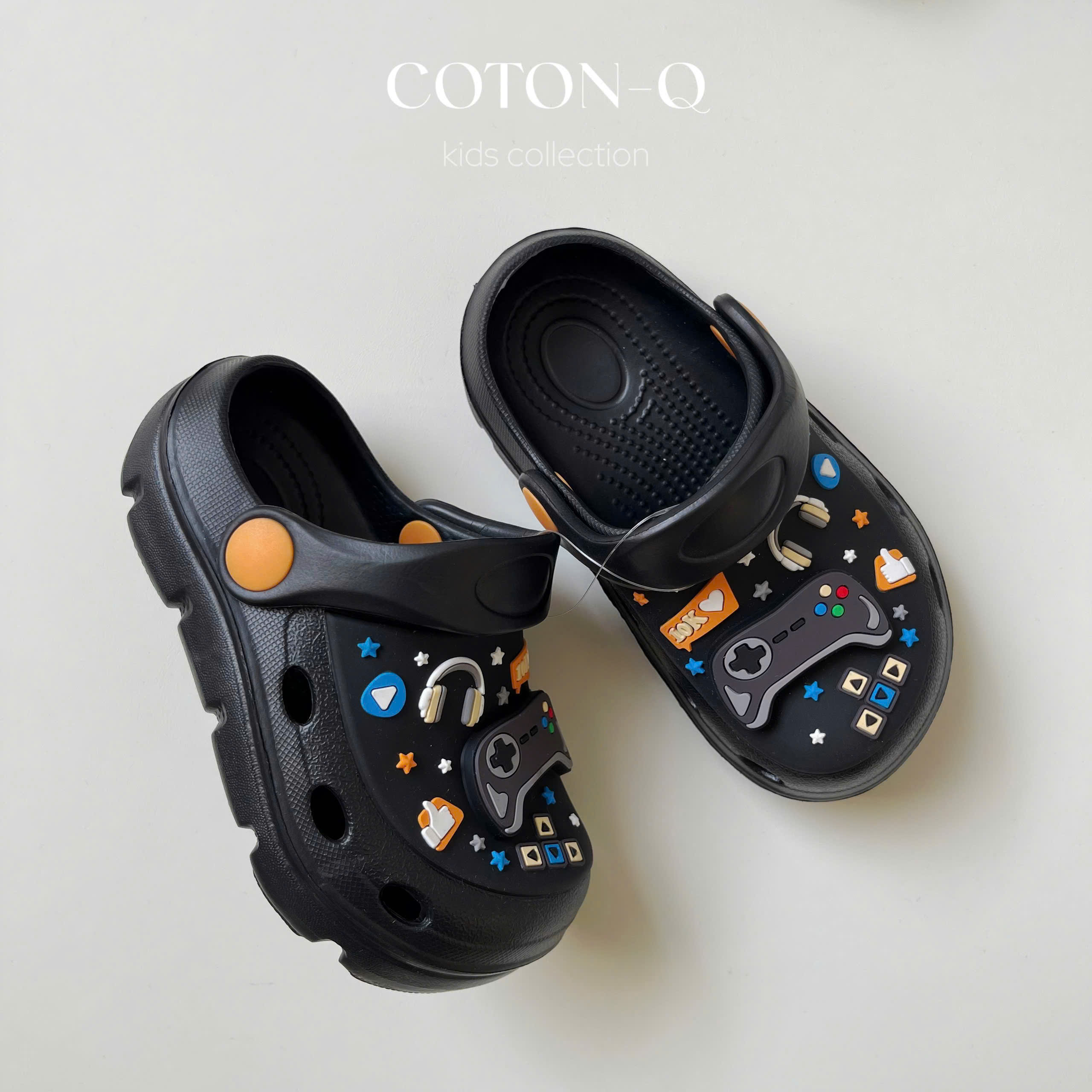 Dép crocs bé trộn kiểu ( BÉ TRAI ) - lỗi dơ, móp nhẹ_thumbnail_6