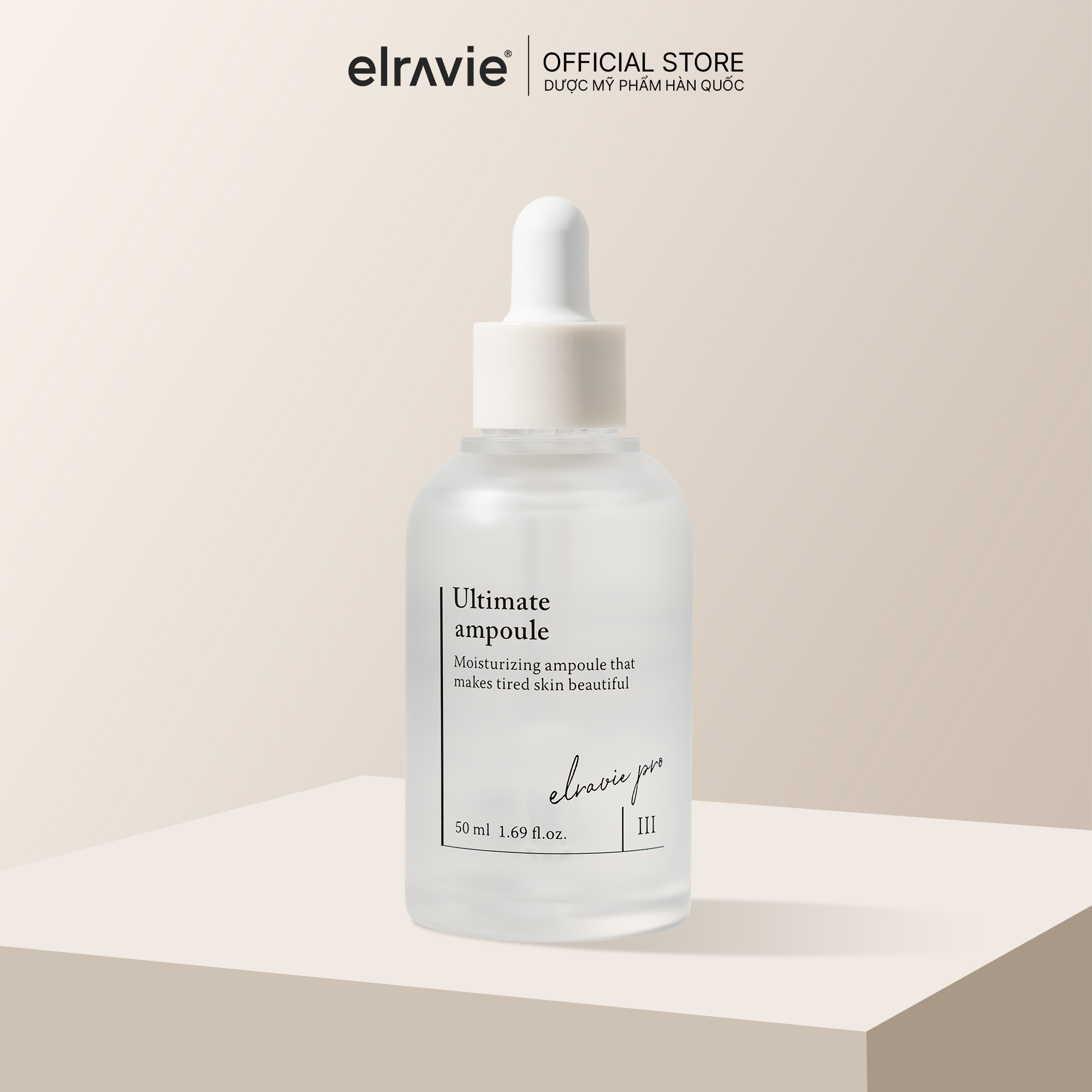 Tinh Chất Dưỡng Chuyên Sâu Cho Da Giúp Da Mềm Mịn Tăng Độ Đàn Hồi Elravie Pro Ultimate Ampoule 50ml