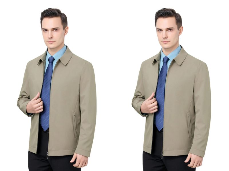 Tổng hợp các mẫu áo khoác kaki nam trung niên phong độ được yêu thích