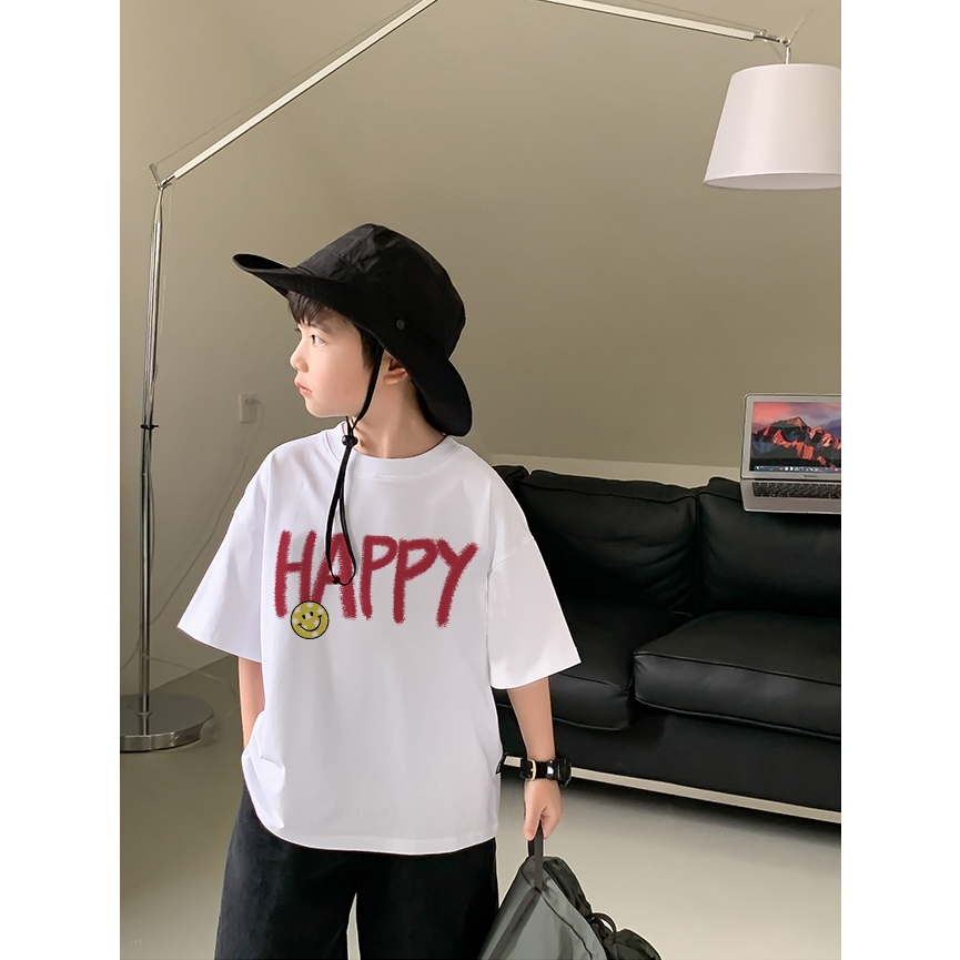 Áo thun cho bé trai bé gái form rộng thoáng mát chất cotton AED942 Miucho Kid in mix_thumbnail_4