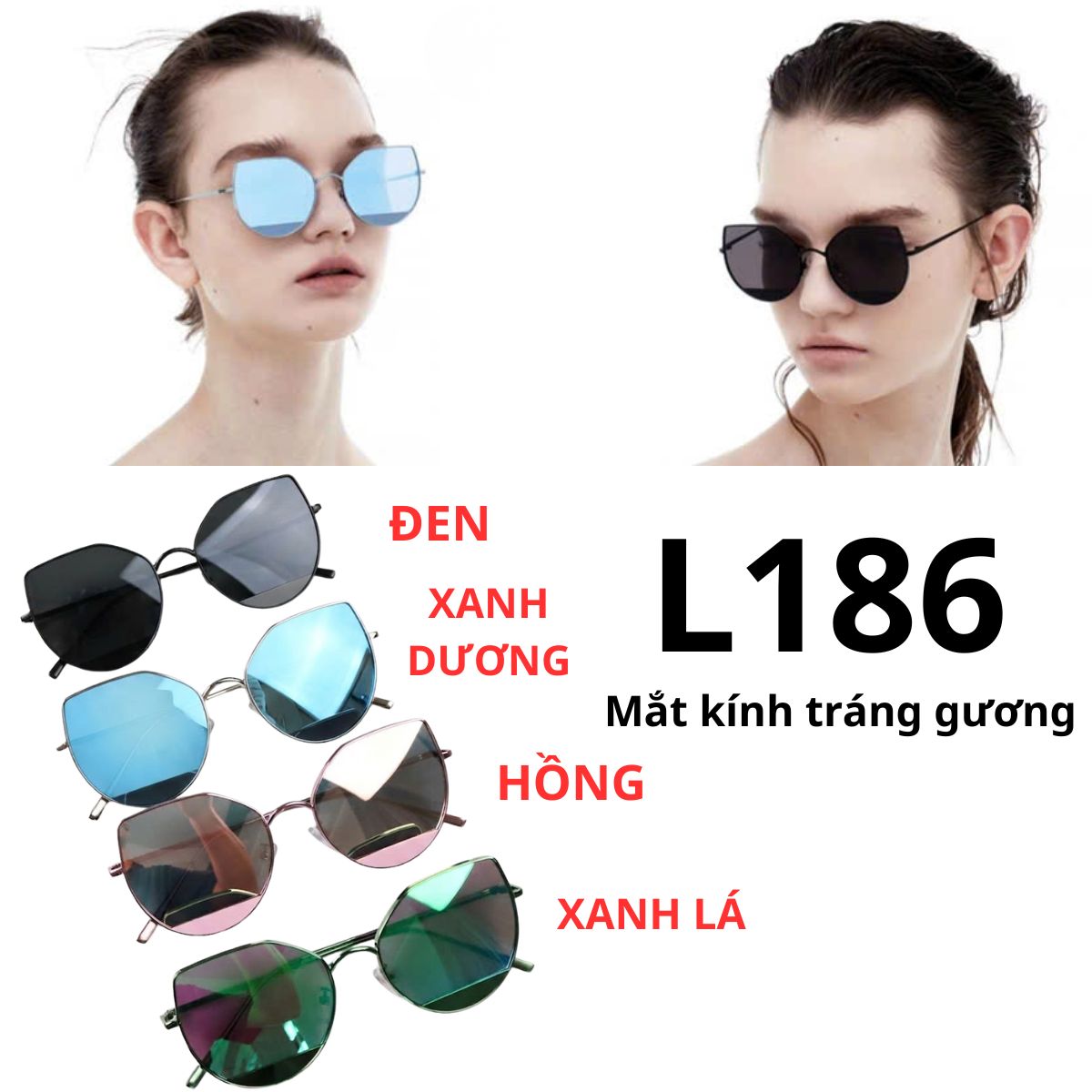 L186- Mắt kính tráng gương