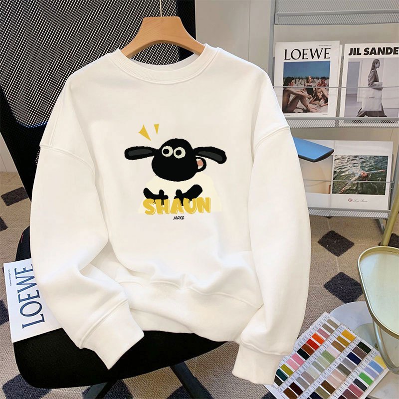 Áo sweater nữ dáng rộng dày - Áo nỉ thu đông unisex local brand -  Loza G0089_thumbnail_7