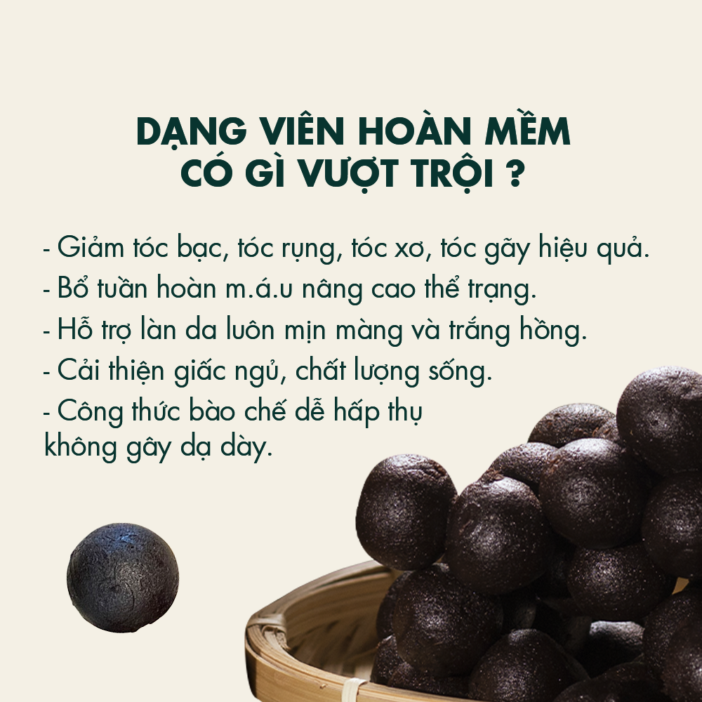 Viên hoàn mềm Hà Thủ Ô Kamamila