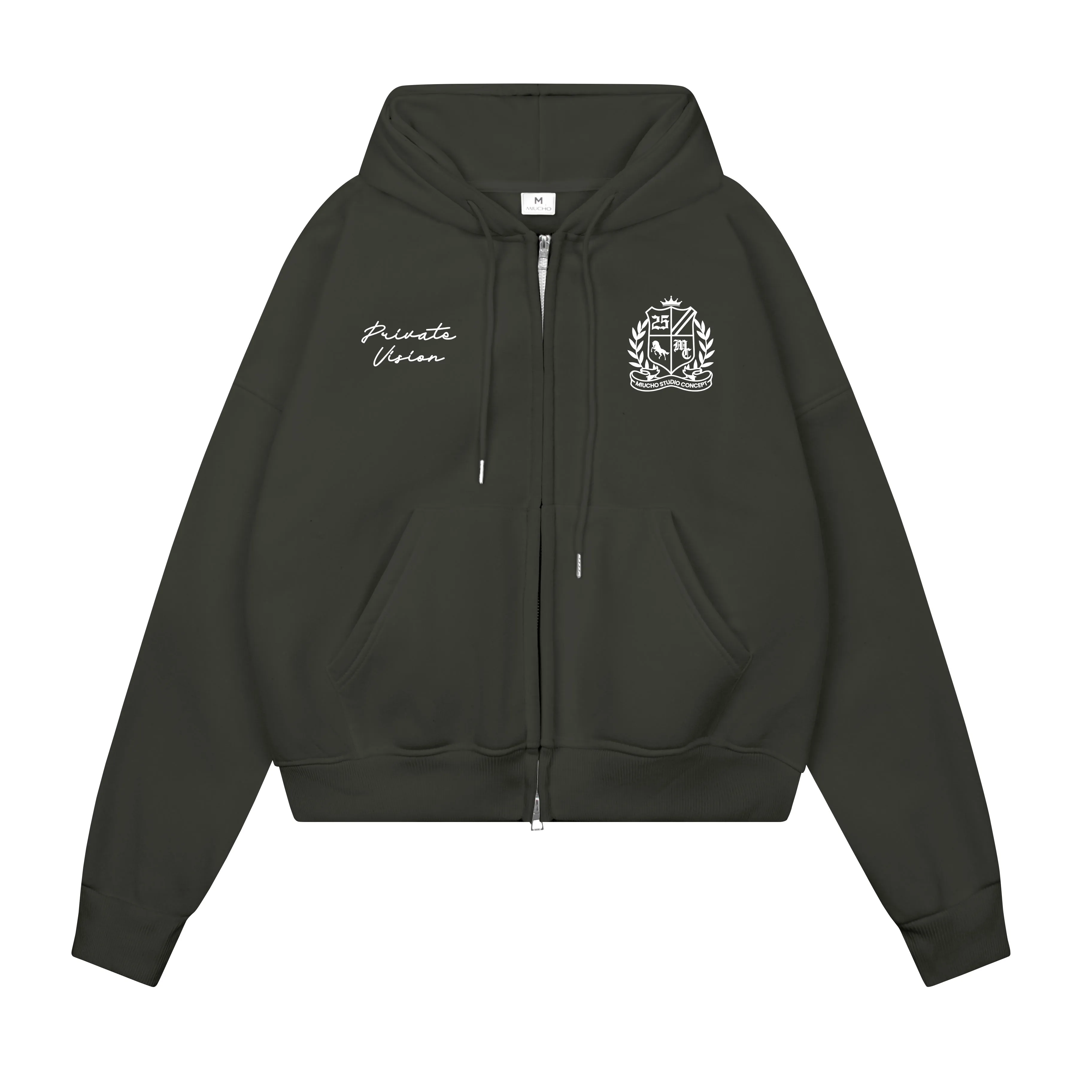 Áo hoodie zip form boxy phong cách vintage 2474 Miucho chất vải nỉ bông dày dặn cao cấp in mix_thumbnail_13