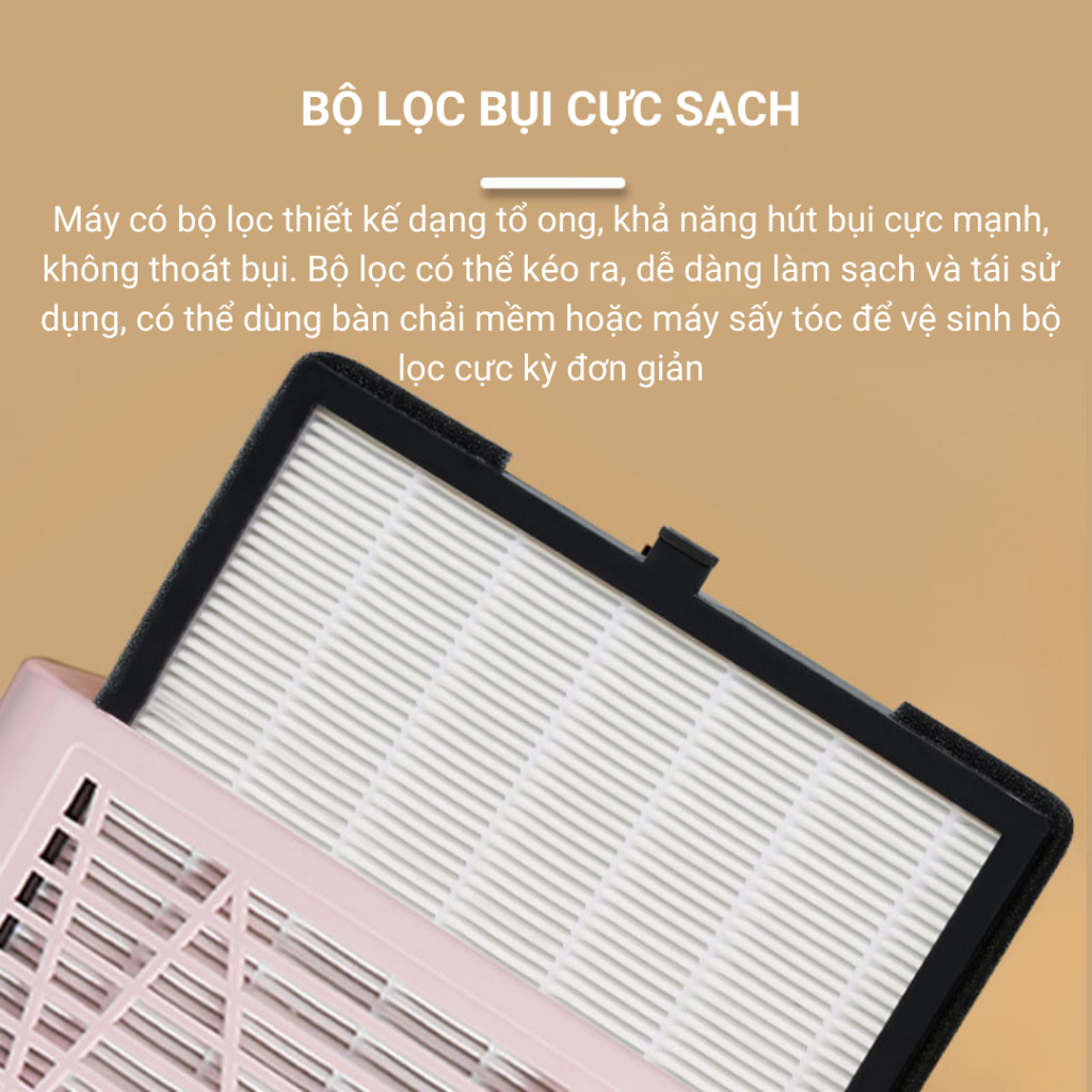 Máy Hút Bụi Nail BQ858-8, Máy Hút Bụi Móng Cao Cấp Công Suất Lớn 80W, Hút Siêu Sạch Chuyên Dụng Cho Ngành Nail_thumbnail_4