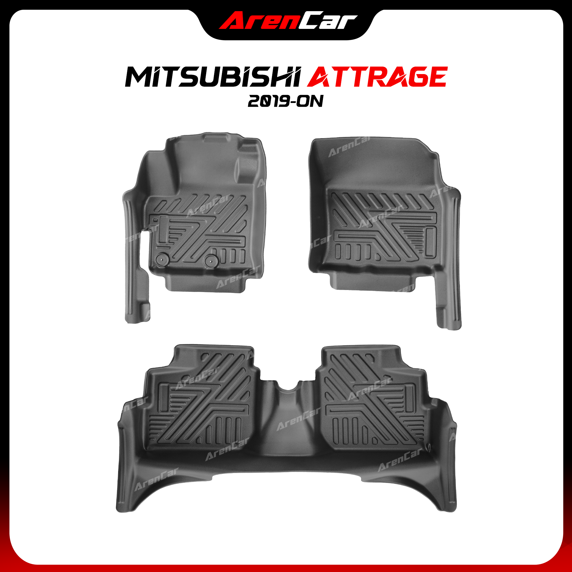Thảm Lót Sàn Ô Tô TPE Khuôn Đúc Mitsubishi Attrage