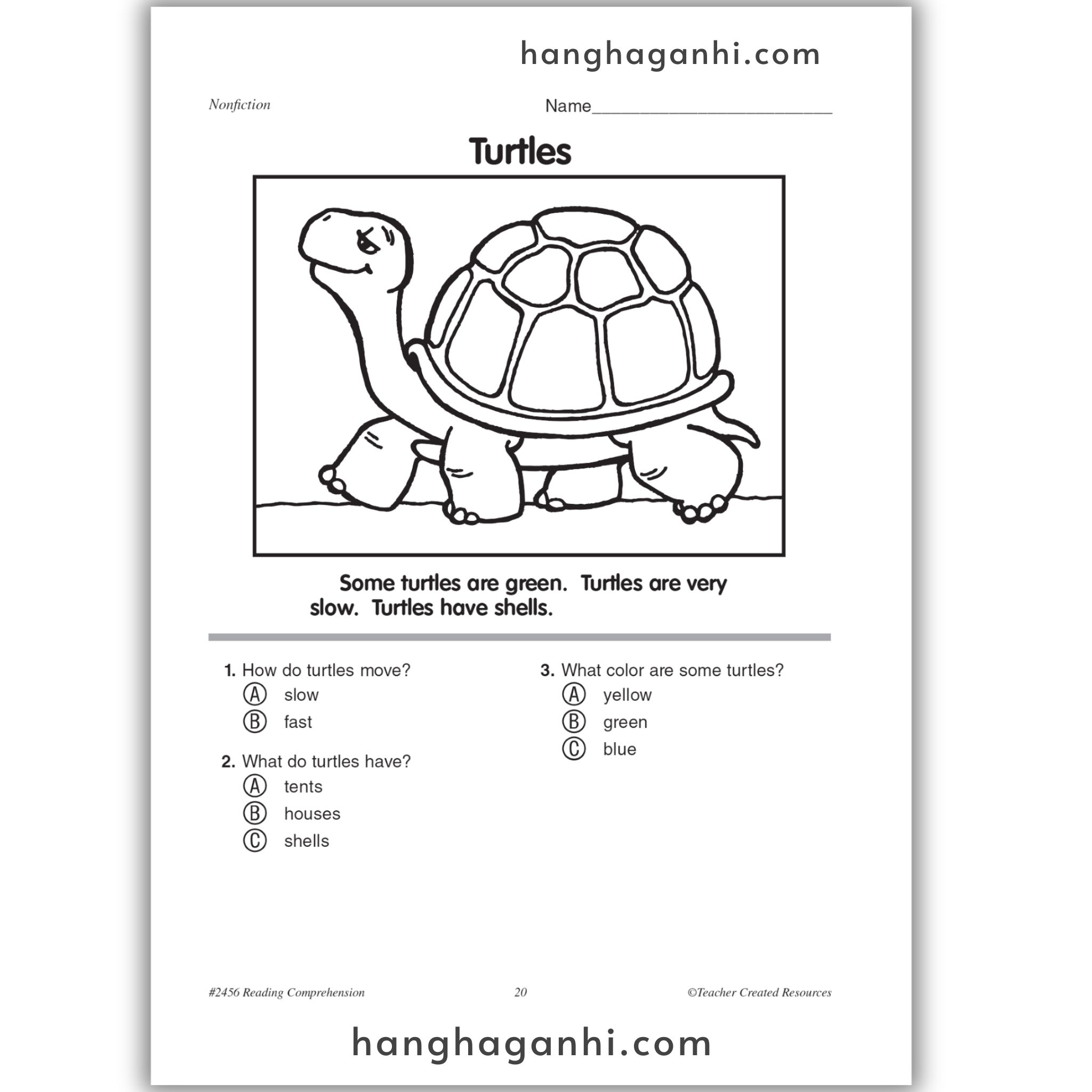 Reading Comprehension Grade 1 Teacher Created Resources, sách đọc hiểu lớp 1_thumbnail_4