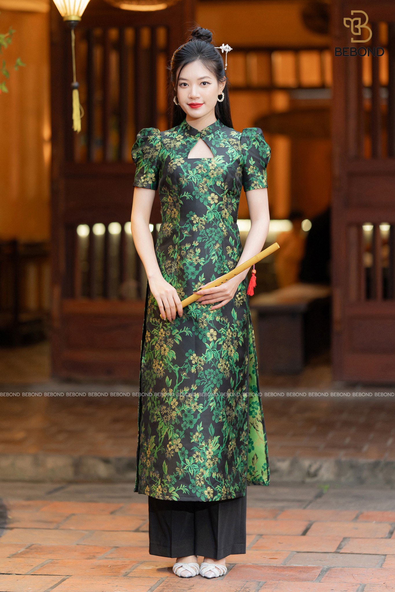 SET ÁO DÀI THỤC DI HOA XANH_thumbnail_8