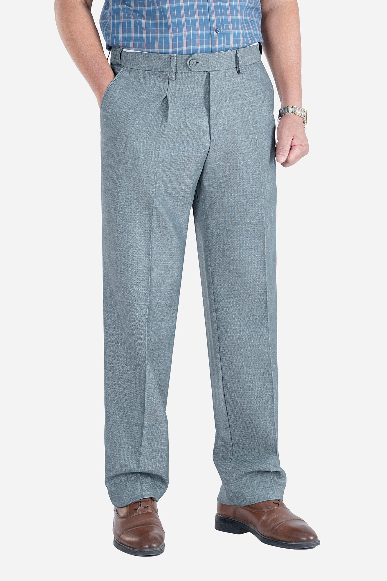 Quần Âu 1 Li Cạp Chun Ẩn Nam Trung Niên ANCHI Chất Liệu Cotton Viscose Cao Cấp Màu Đen_thumbnail_13