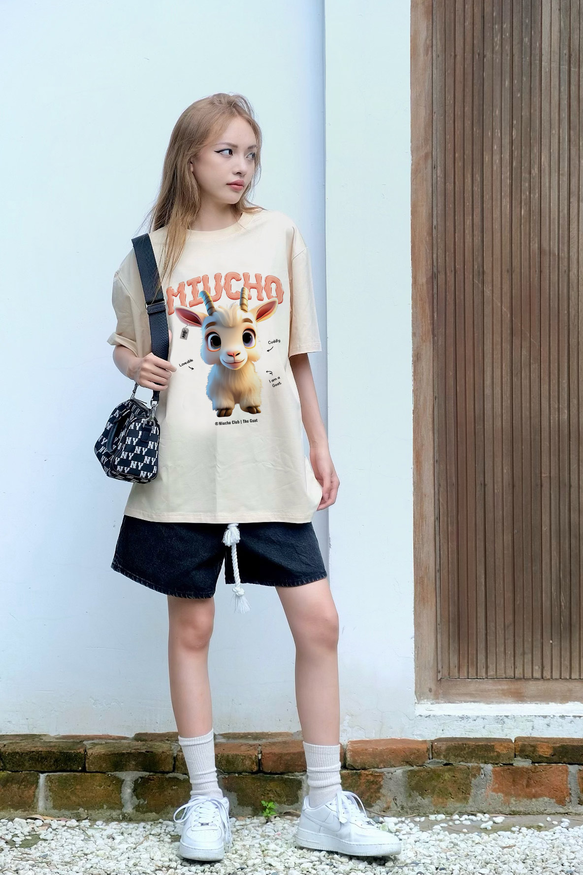 Áo thun form rộng 12 con giáp tuổi Mùi ATD1239 Miucho tay ngắn cổ tròn in mix_thumbnail_5