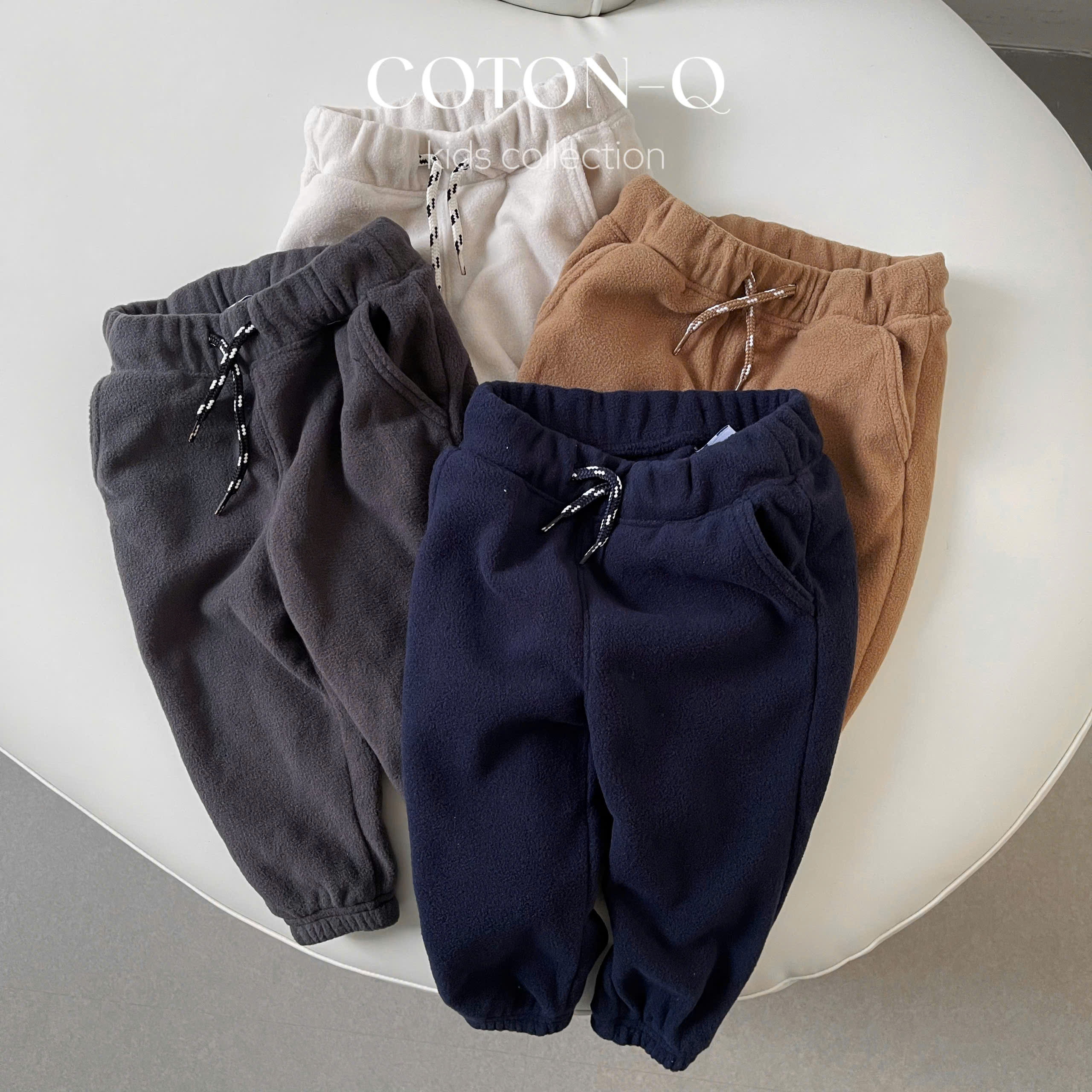 E10 Set 3 quần dài nỉ bông bé ( NGẪU NHIÊN ) - mua 2set có trùng