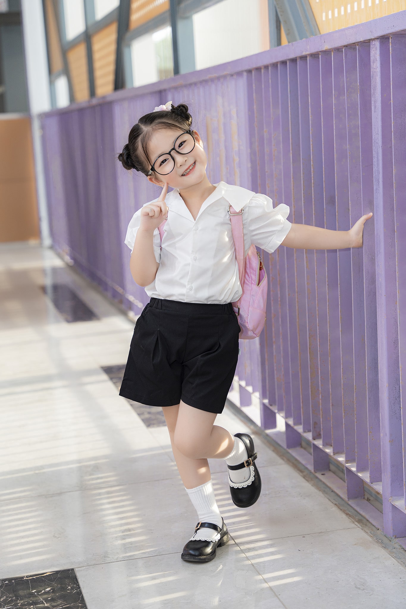 Quần short xếp ly bé gái_thumbnail_2