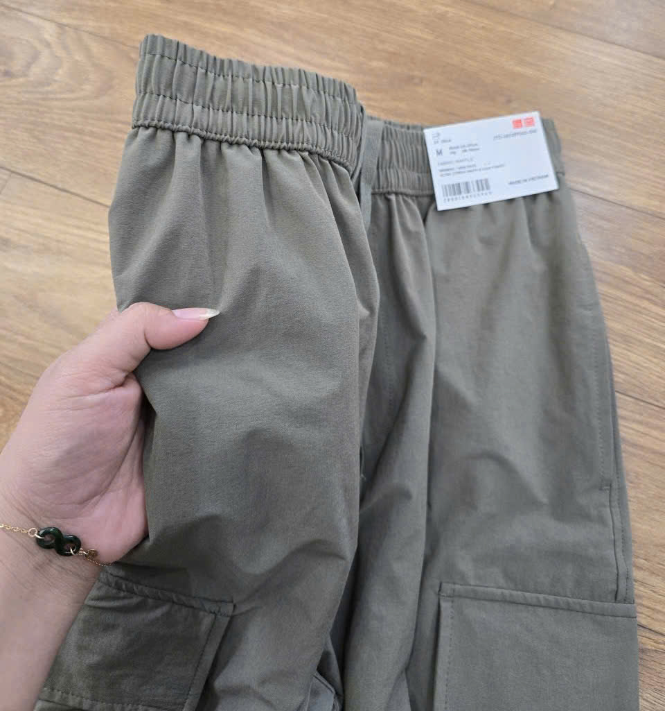 Quần dù lưng thun nữ ( ĐEN )_thumbnail_3