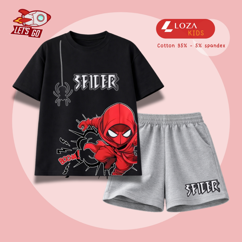 Set bộ bé trai hình Spiderman Boom -  Loza Kids SB639_thumbnail_4