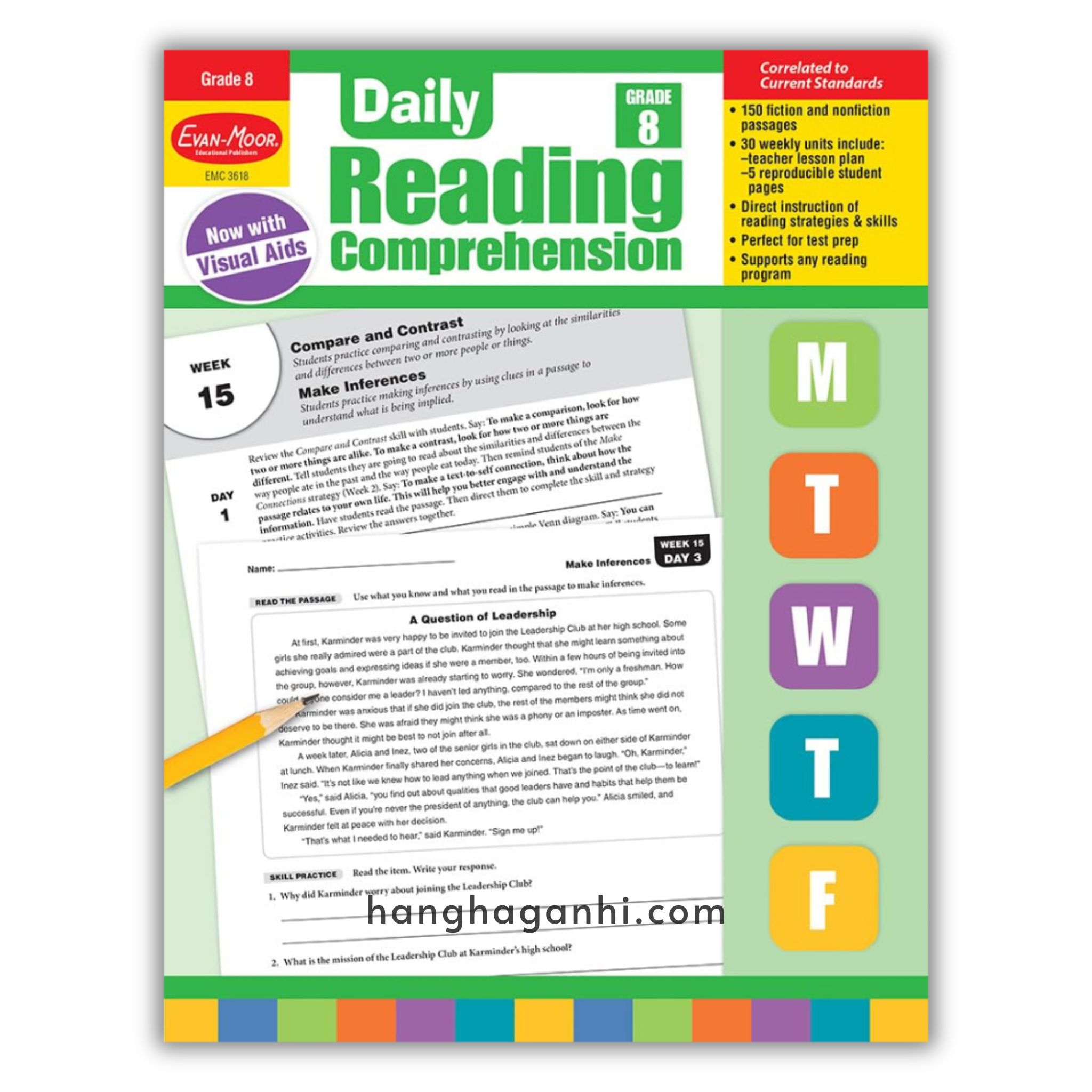 Bộ sách Daily Reading Comprehension – 8 Cuốn – Sách luyện đọc hiểu cho bé của nhà xuất bản Evan Moor_thumbnail_8
