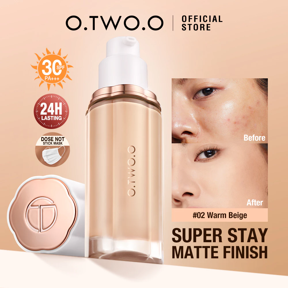 O.TWO.O Oil Free Soft Mist Locking Foundation 30ml