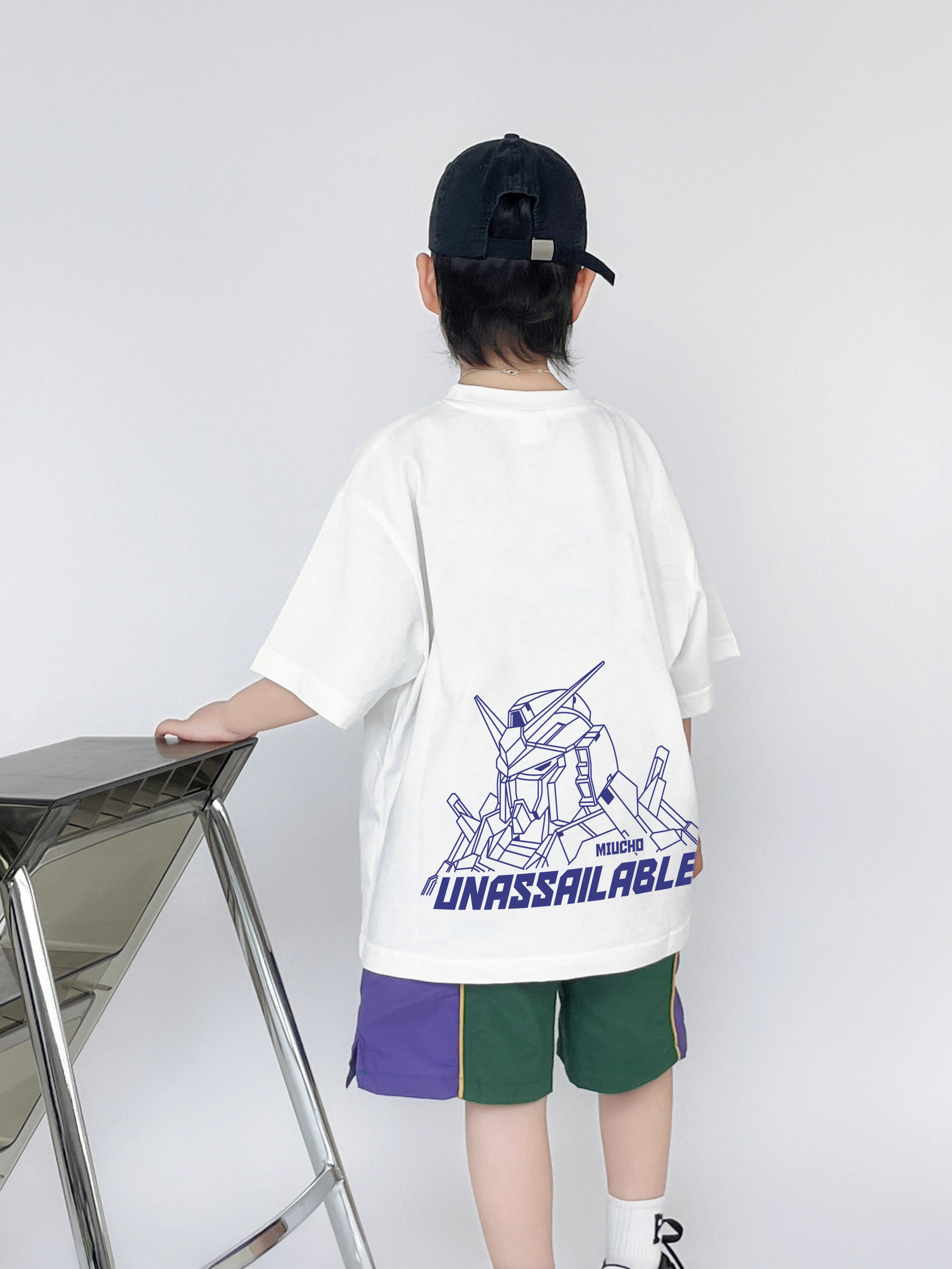 Áo thun cho bé trai form rộng AED2419 Miucho Kid chất vải cotton co giãn 4 chiều mềm mại thoáng mát in mix_thumbnail_3