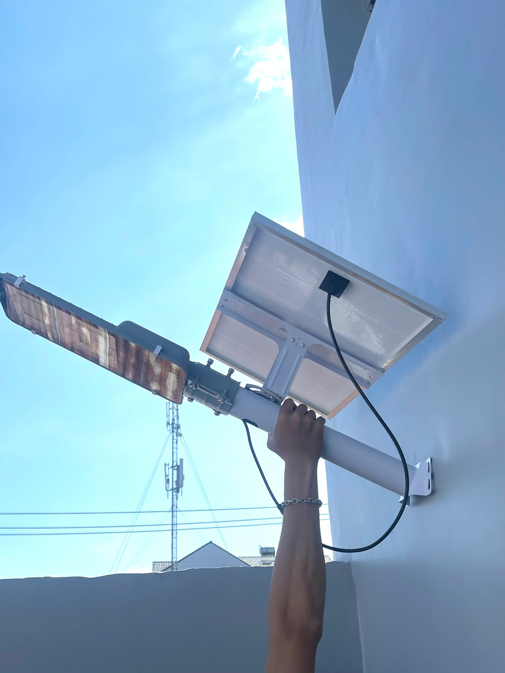 Đèn Đường Bàn Chải Năng Lượng Mặt Trời 300W Mắt Ngọc - Goebai LED_thumbnail_5