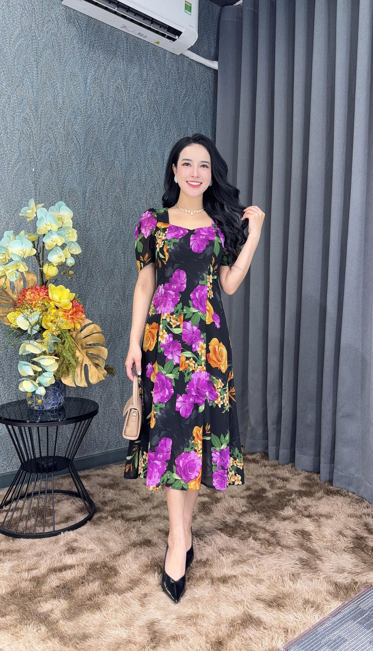 Đầm xòe - Y2055 - Thương hiệu Zonbig