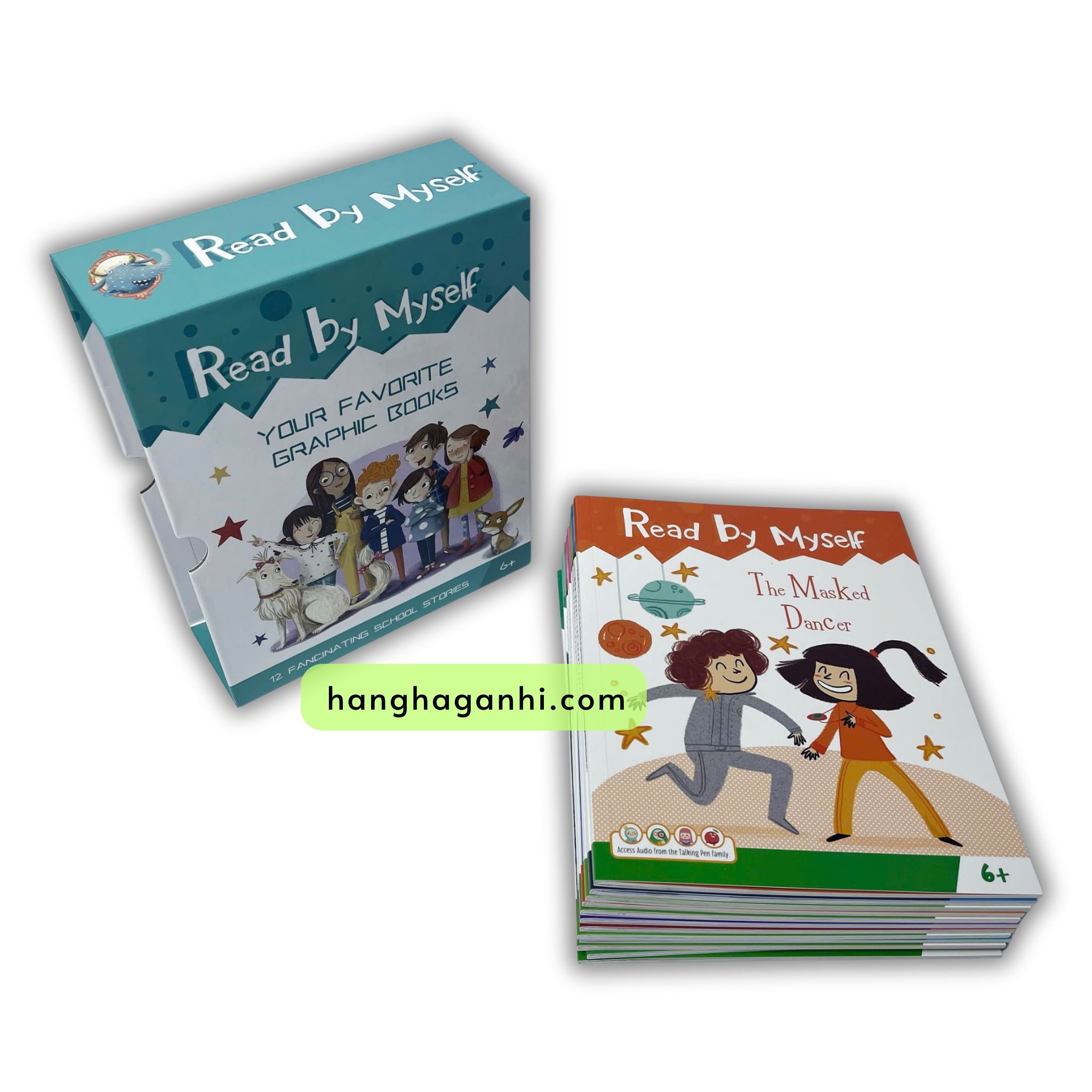 Bộ 12 cuốn sách nhập Read by Myself, sách nhập khẩu nguyên seal kèm hộp, tặng audio_thumbnail_0