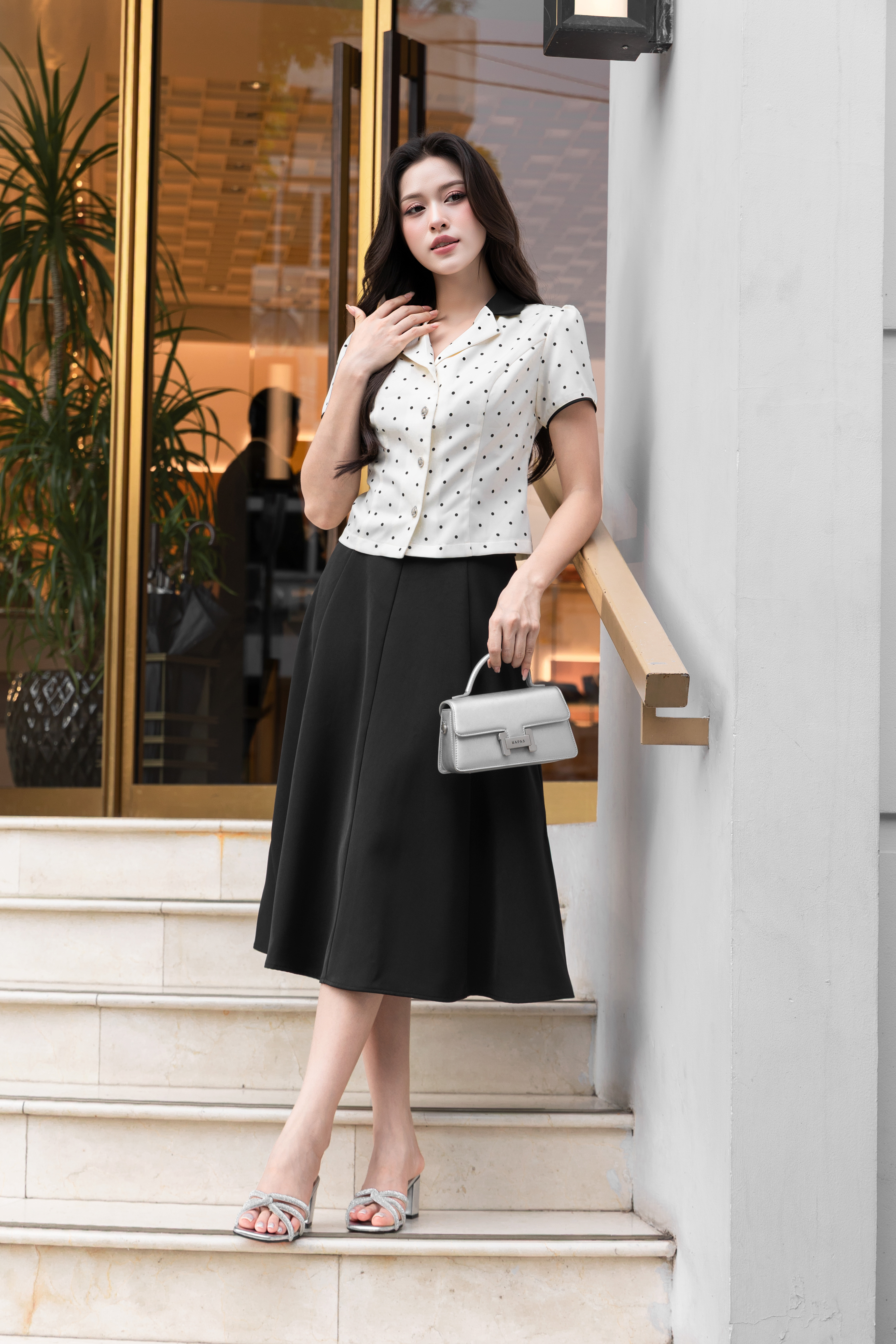 Áo sơ mi ký giả chấm bi A4212_thumbnail_1