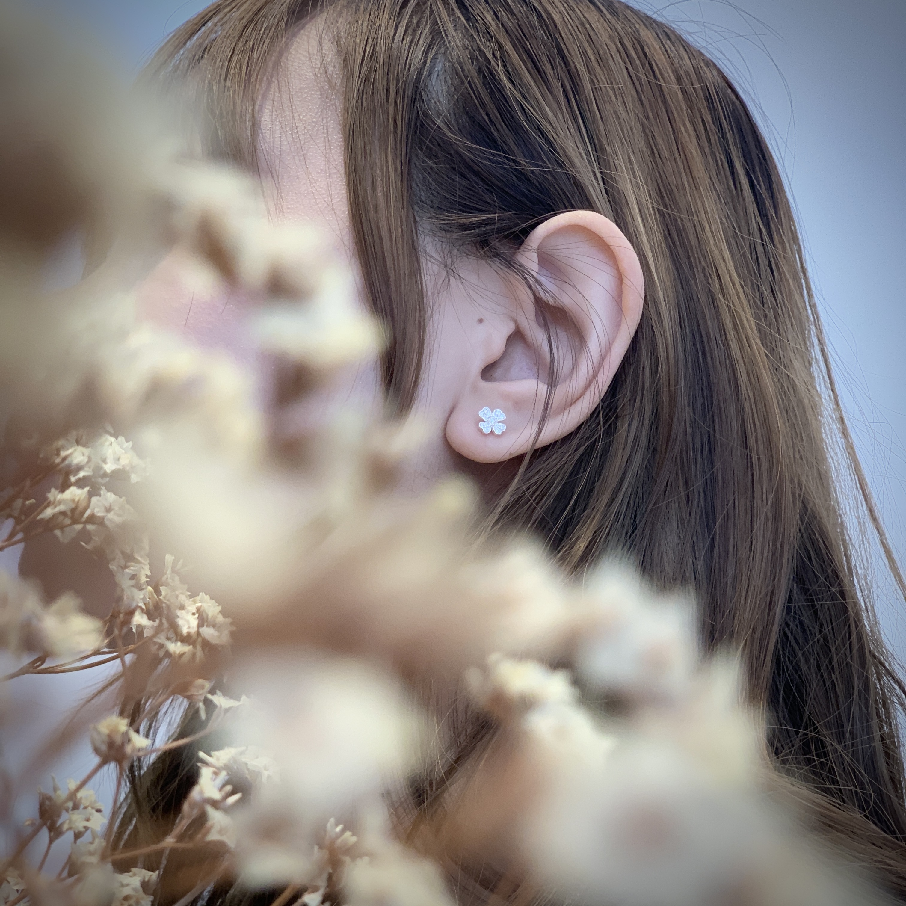 K11 - Khuyên tai cỏ 4 lá baby_thumbnail_1