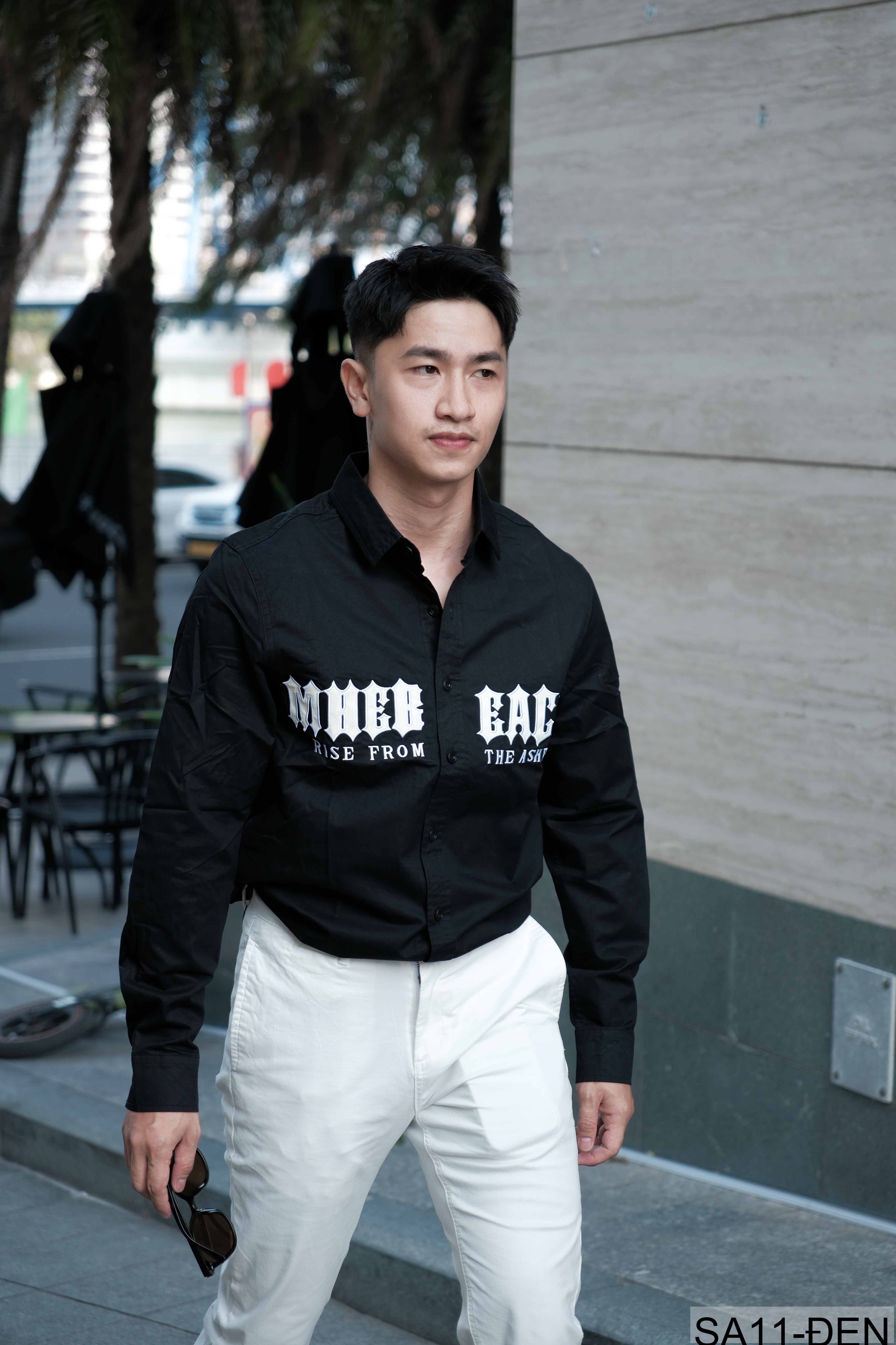 SA11 - Áo sơ mi nam dài tay họa tiết chữ phong cách Nhật Bản, chất cotton mềm mại, dáng rộng thoải mái_thumbnail_13