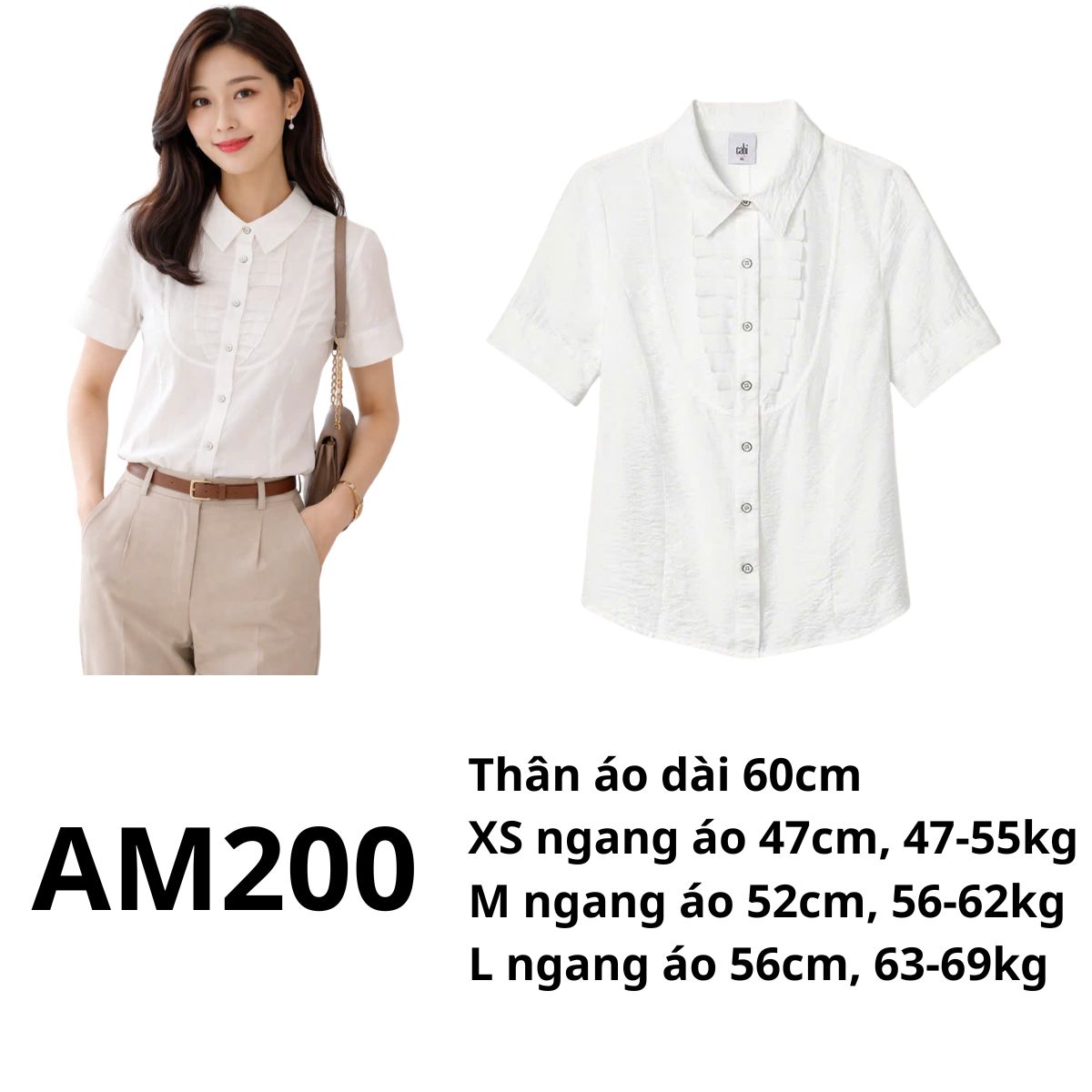 AM200 - Áo sơ mi TN Cabi