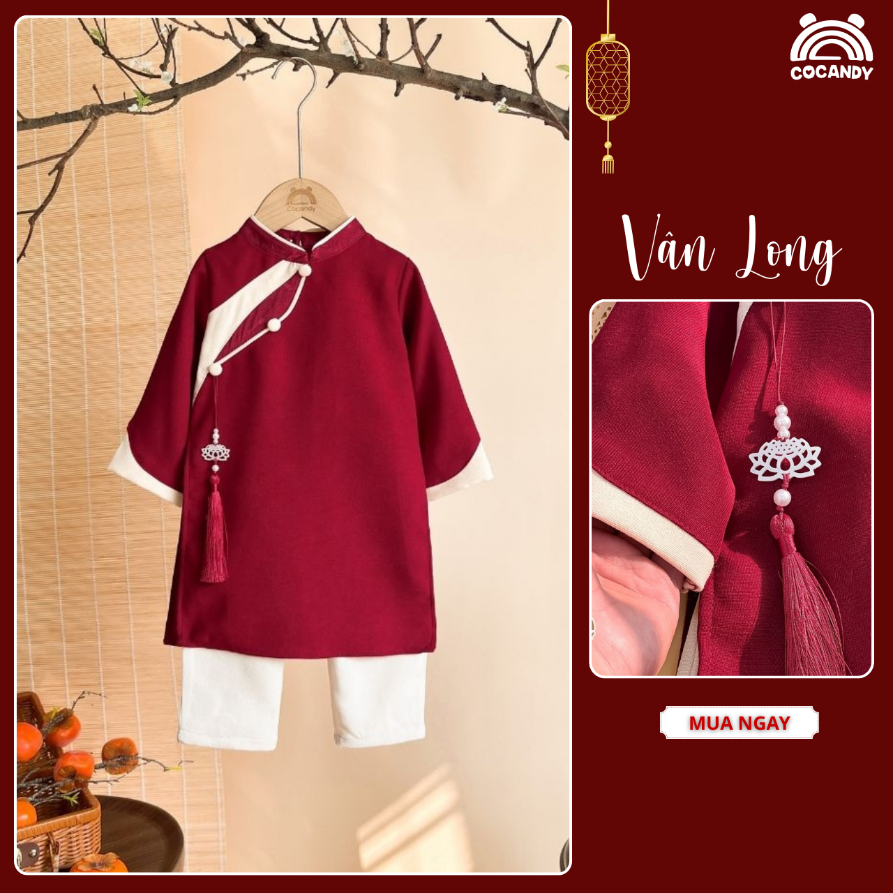 Áo dài ĐỎ Vân Long