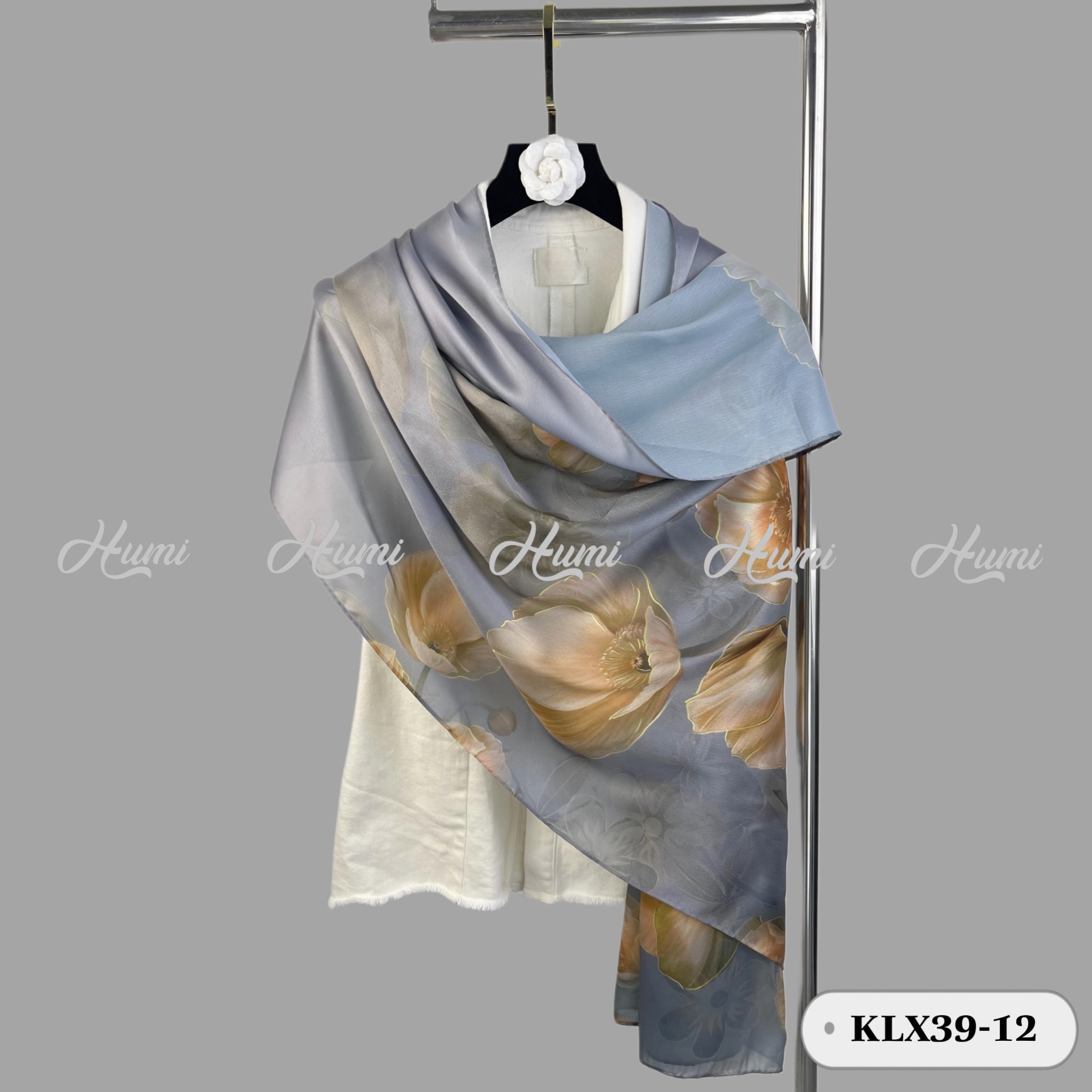 KHĂN LỤA TƠ TẰM 3D (KLX39-12)