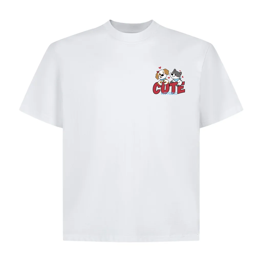 Áo thun cặp đôi Korean style dễ thương form boxy 2553 Miucho vải cotton thoáng mát mềm mại_thumbnail_0