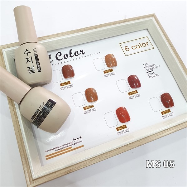 Set sơn gel - 6 màu - Hàn - mã 05