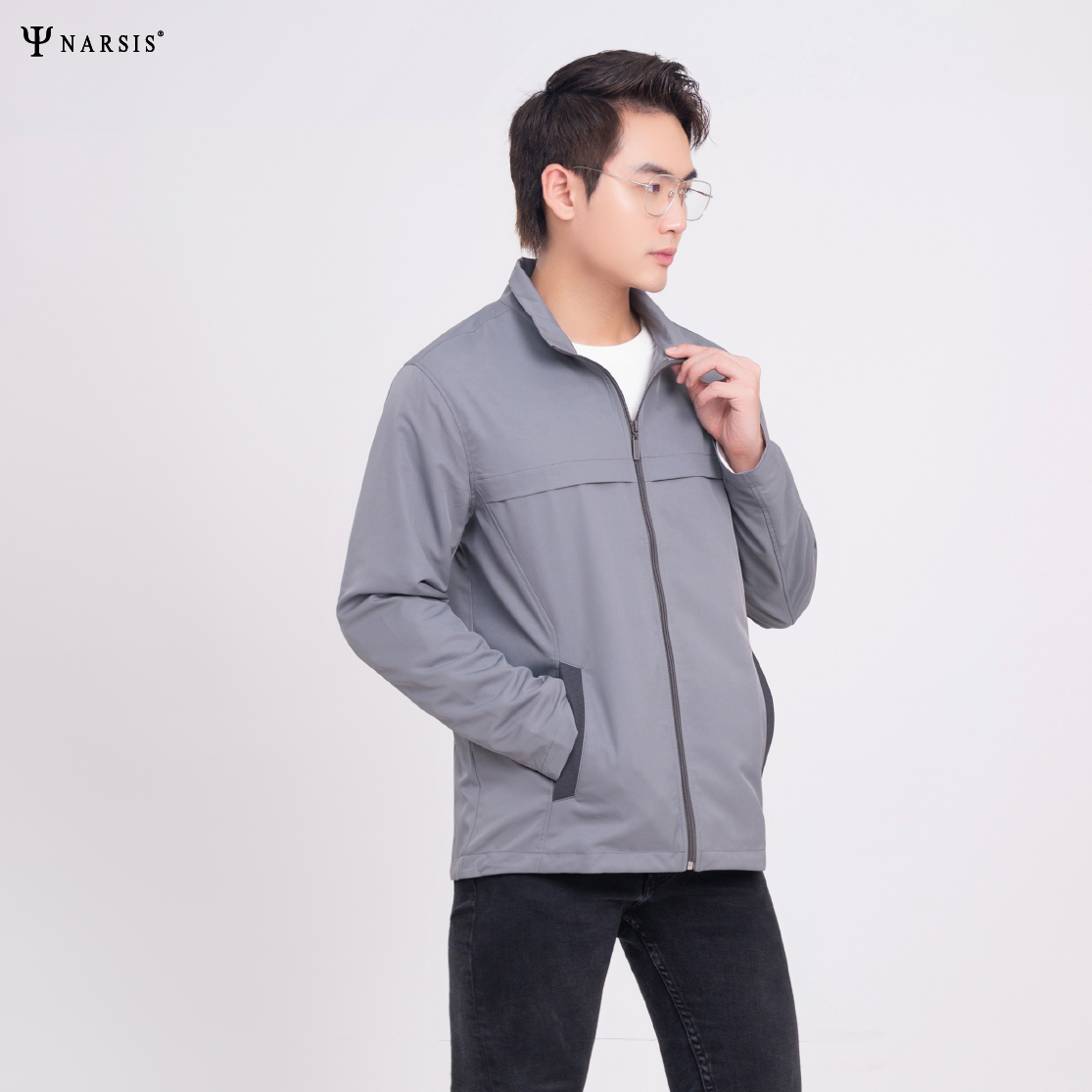 ÁO KHOÁC NAM D0037 NARSIS CHẤT LIỆU THOÁNG MÁT, DỄ CHỊU, THOẢI MÁI CẢ NGÀY, DỄ VẬN ĐỘNG_thumbnail_0