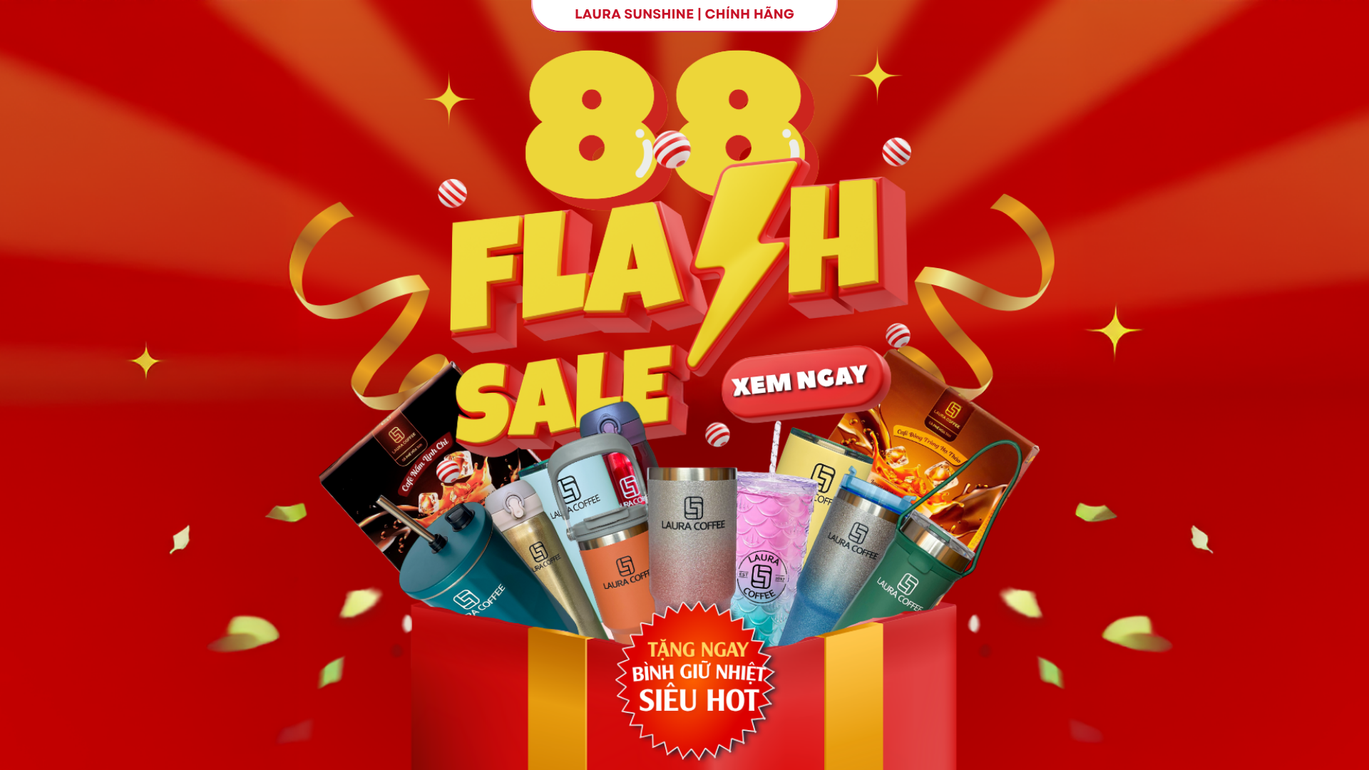 SĂN LAURA COFFEE - RINH NGAY BÌNH GIỮ NHIỆT SIÊU HOT!