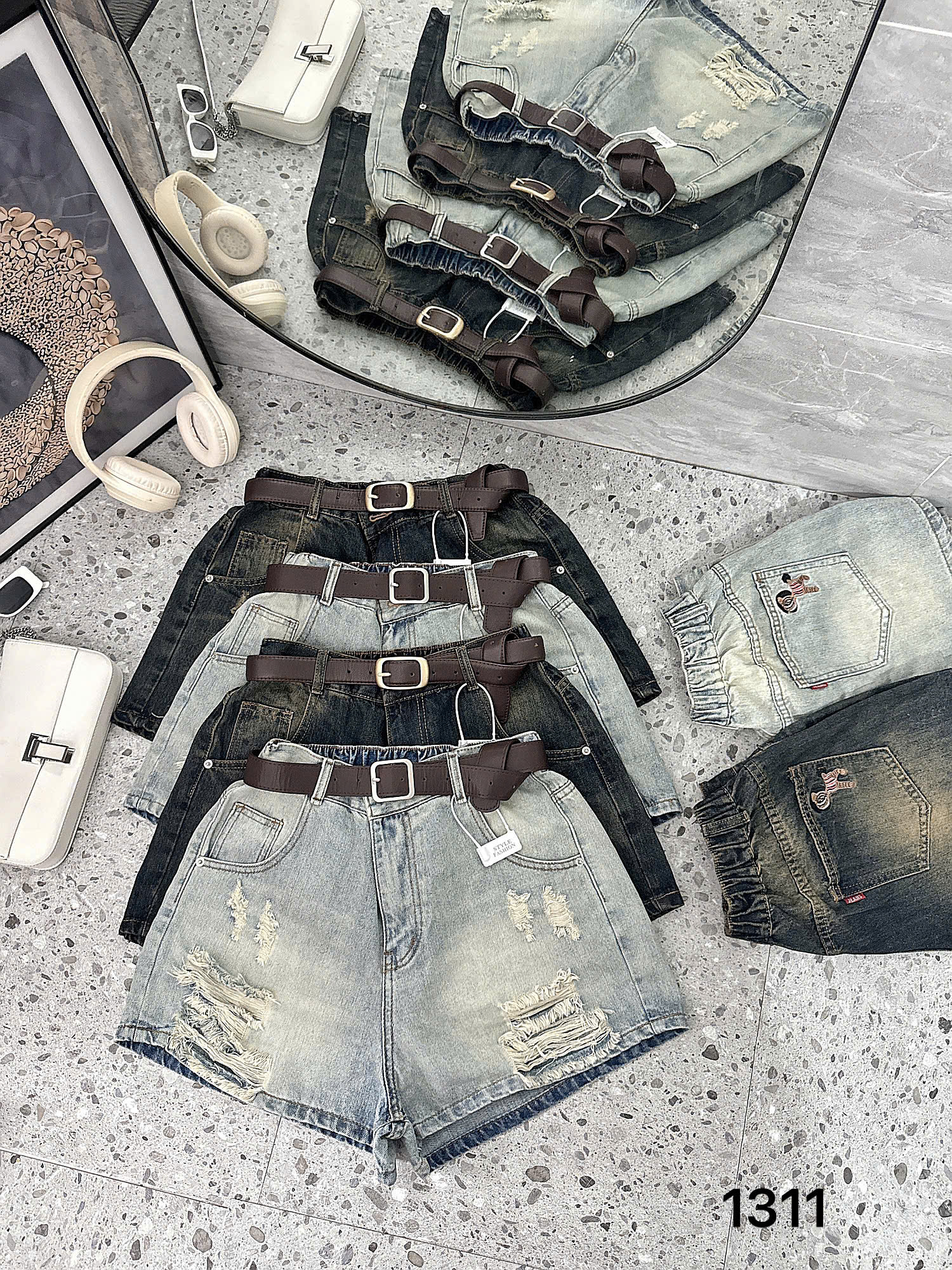 BIGSIZE NỮ- Quần short ngắn thêu ngựa T-QSJ1311_thumbnail_9