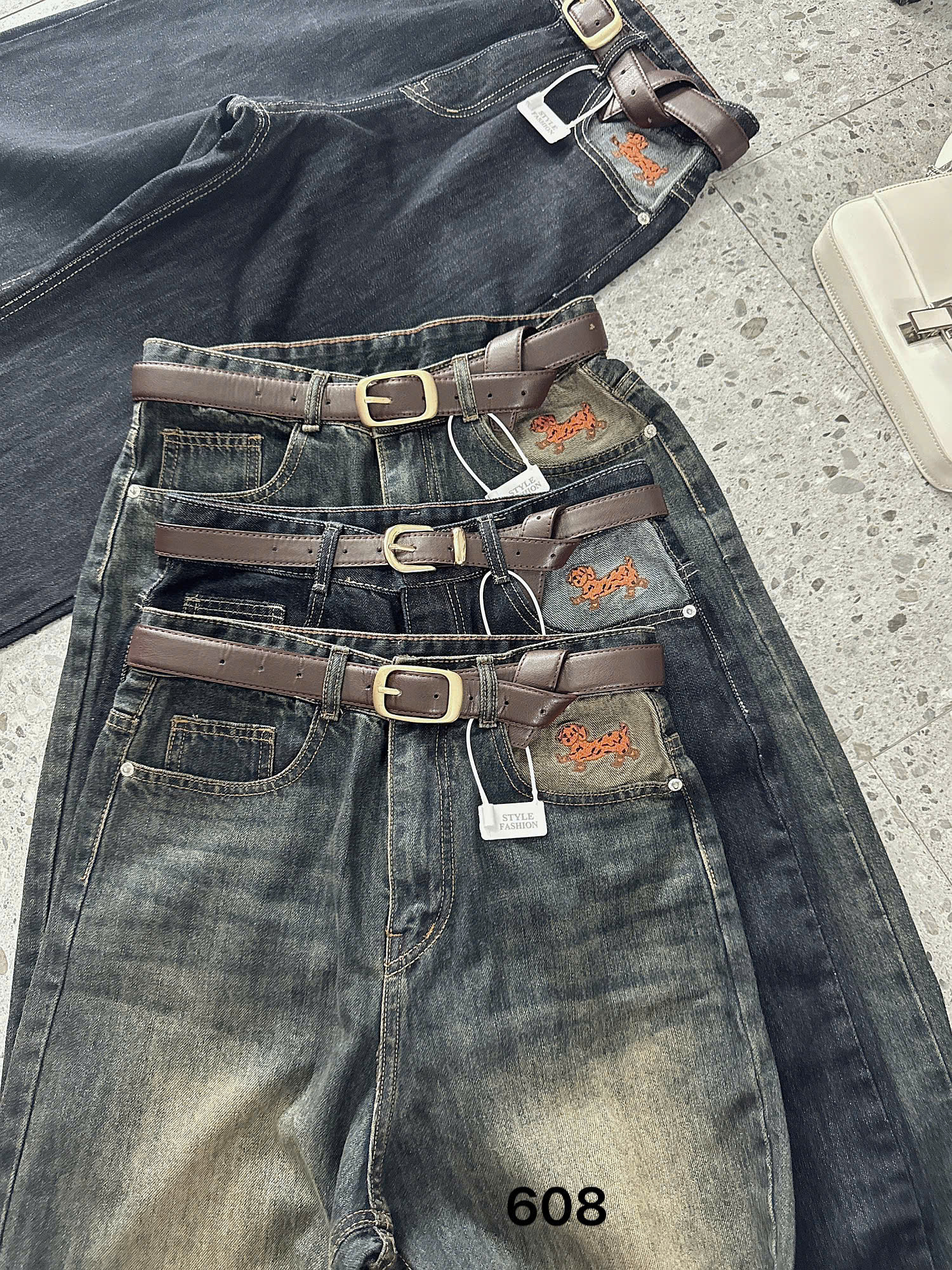 BIGSIZE NỮ-Quần suông thêu cún cam T- QJ608_thumbnail_12