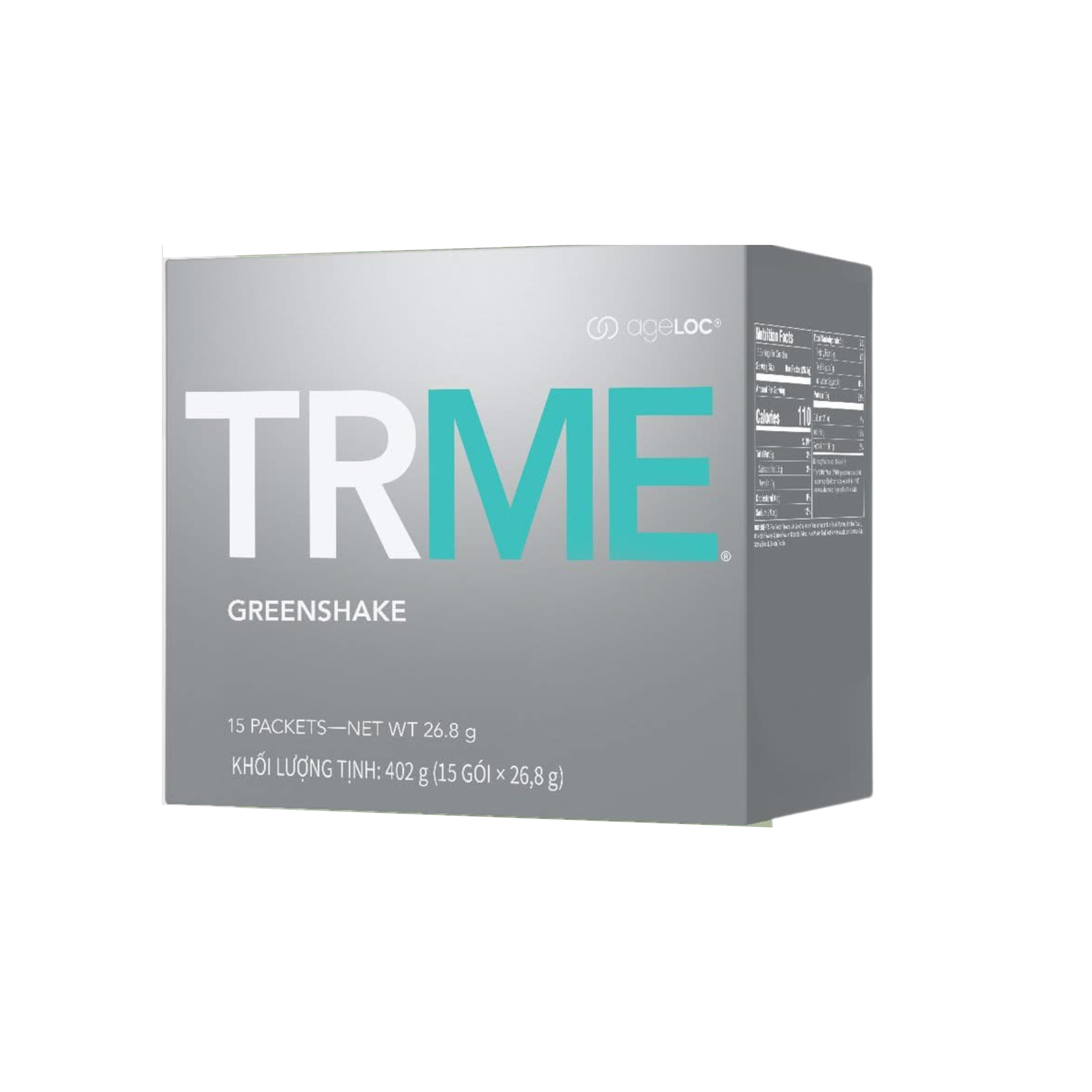 Bột uống hỗ trợ kiểm soát cân nặng ageLOC TRME Greenshake - - Bộ Giảm Cân TRME Nu Skin