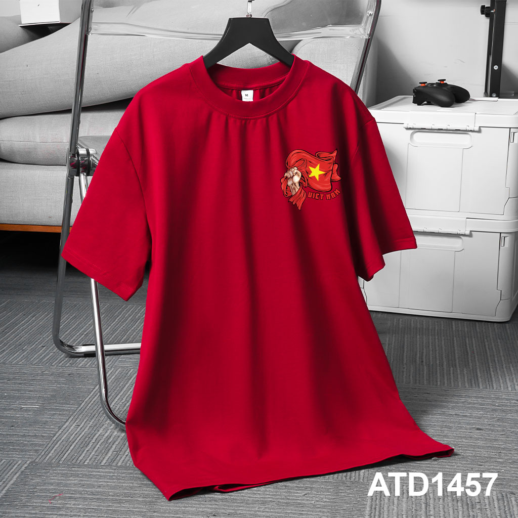 Áo thun nam in cờ Việt Nam ATD1457 Miucho Iconic vải cotton thoáng mát in artwork_thumbnail_3