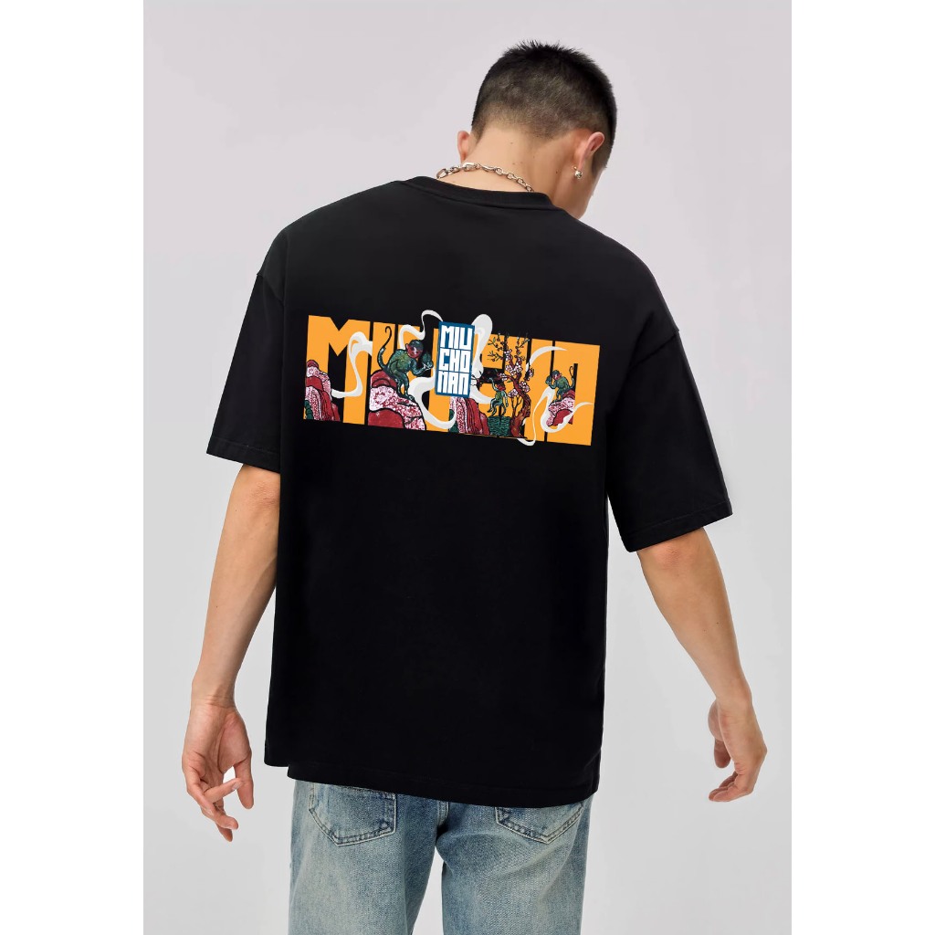 Áo thun nam form rộng 12 con giáp tuổi Thân ( tuổi khỉ) ATD446 Miucho Man cotton cổ tròn ingraphic_thumbnail_4
