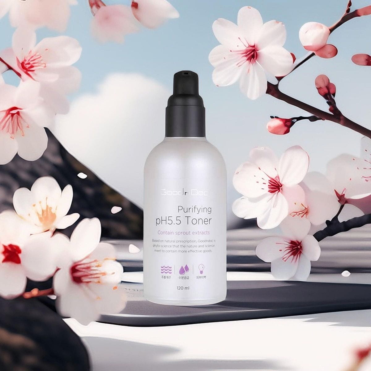 Nước Hoa Hồng Dưỡng Trắng Da Goodndoc Purifying Ph 5.5 Toner 120ml_thumbnail_2