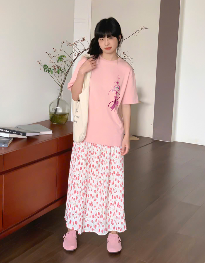 Áo thun nữ tết form vừa regular vải cotton 4c thoáng mát 1815 Miucho in basic_thumbnail_4