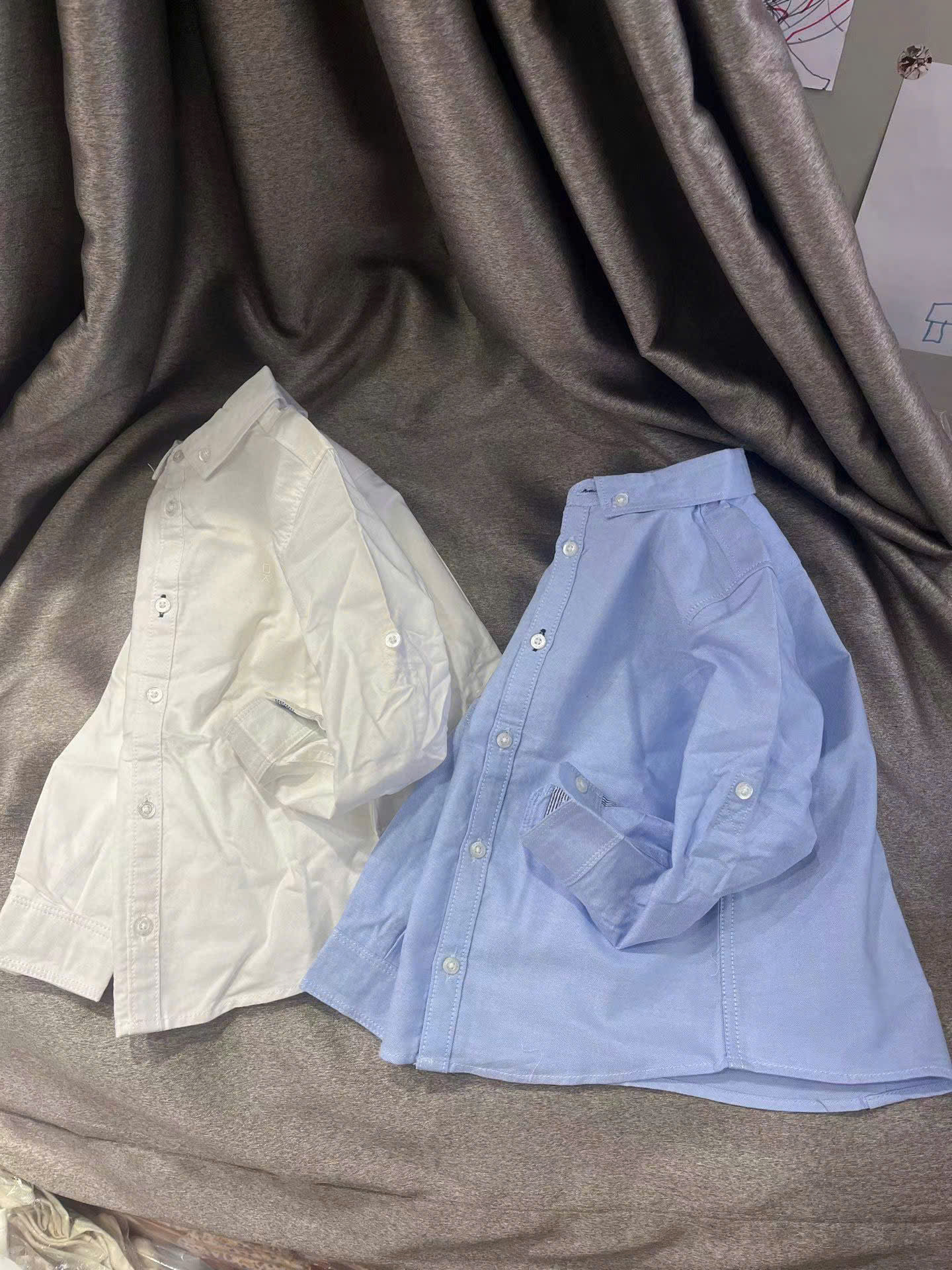 Áo somi tay dài bé ( TRẮNGG )_thumbnail_3