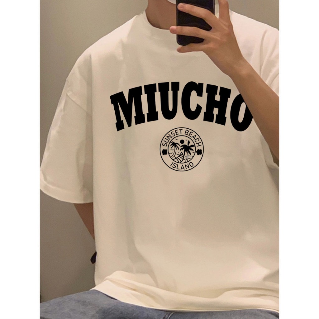 Áo thun nam form rộng ATD541 Miucho Man cotton cổ tròn in graphic_thumbnail_4