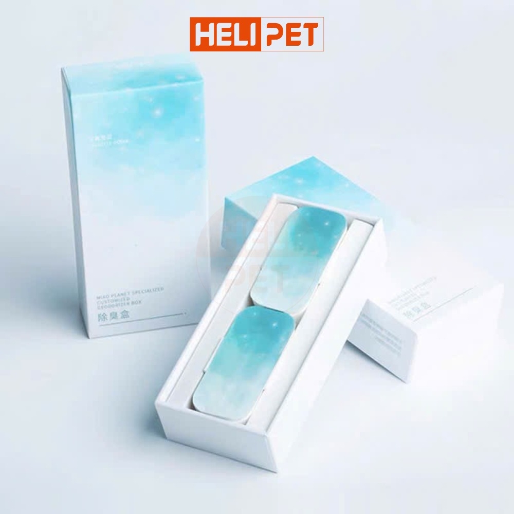 Combo of 2 Petree deodorizing wax tablets for cat litter boxes.