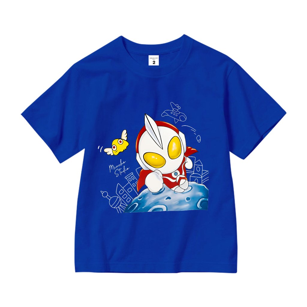 Áo thun cho bé gái form rộng AED1185 Miucho Kid tay ngắn cổ tròn in artwork_thumbnail_13