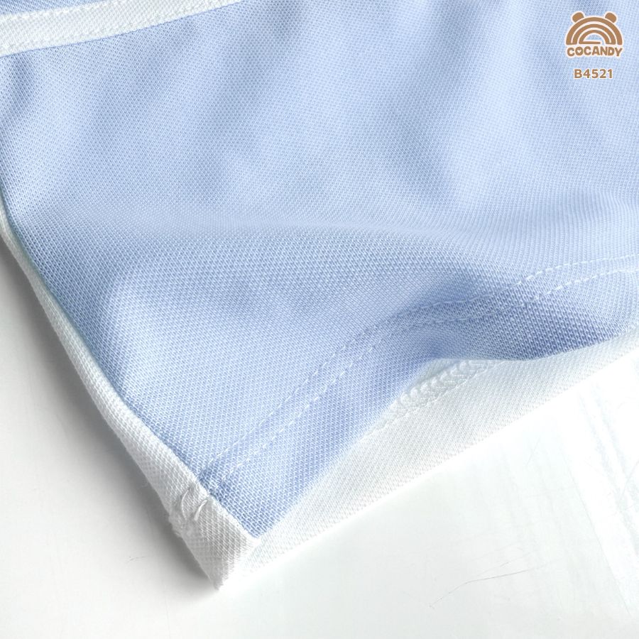 Bộ cộc XANH DƯƠNG phối trắng 2 nơ + chân váy_thumbnail_4