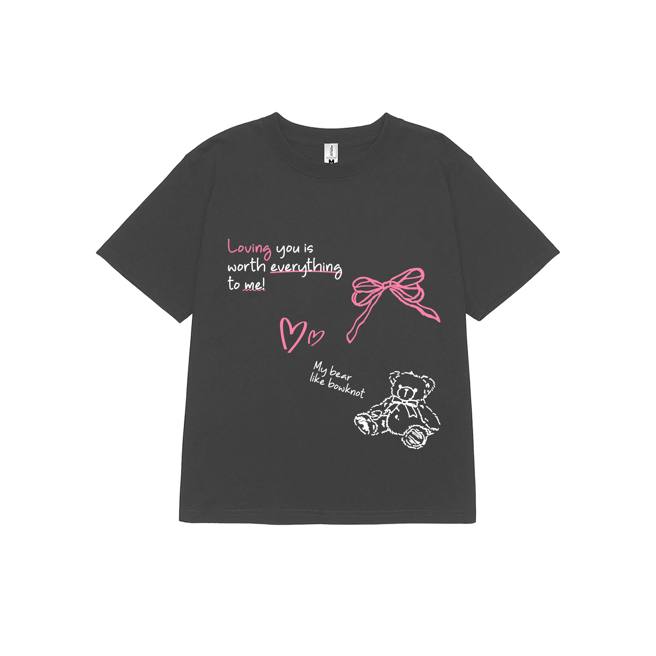 Áo thun baby tee nơ nhỏ xinh form ôm xinh xắn ABD1170 Miucho tay ngắn Cổ tròn hotrend in mix_thumbnail_14